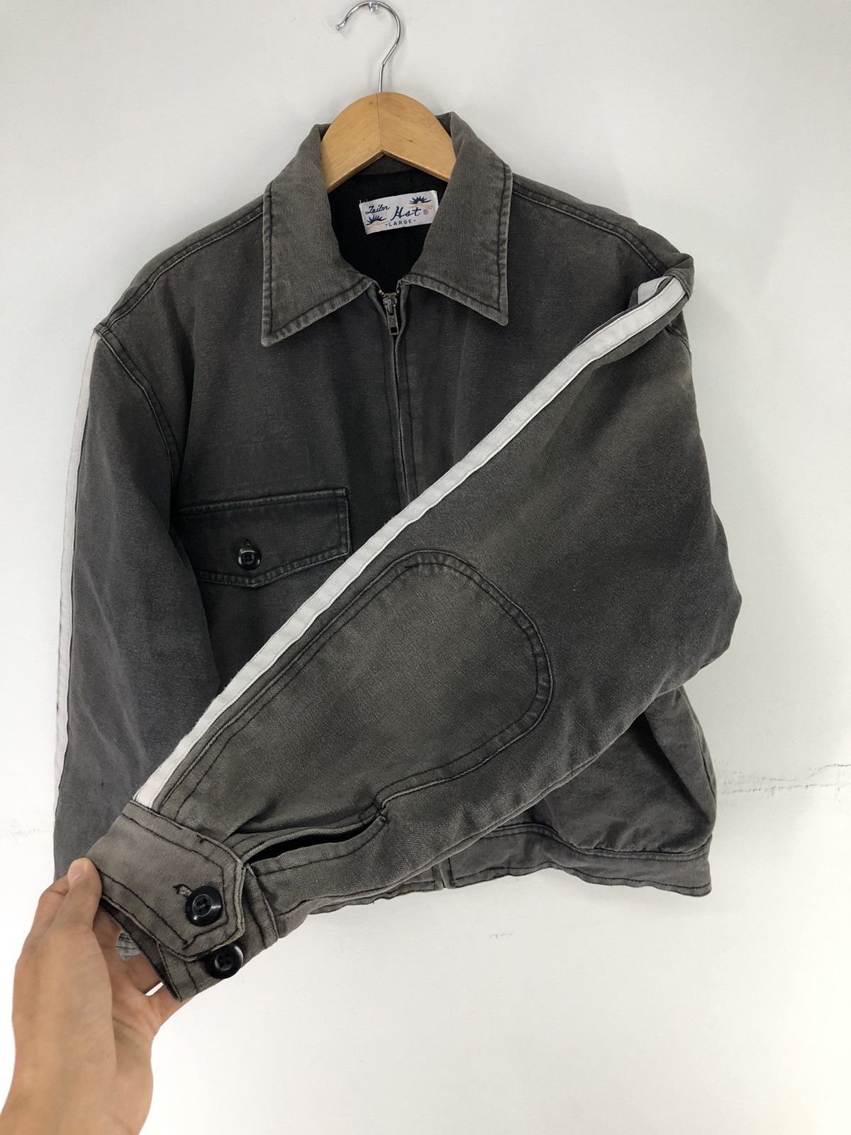 Japanese Brand Vintage Japanese Brand Tailor Hot Duck Canvas Faded Jacket Size US L / EU 52-54 / 3 - 12 Thumbnail