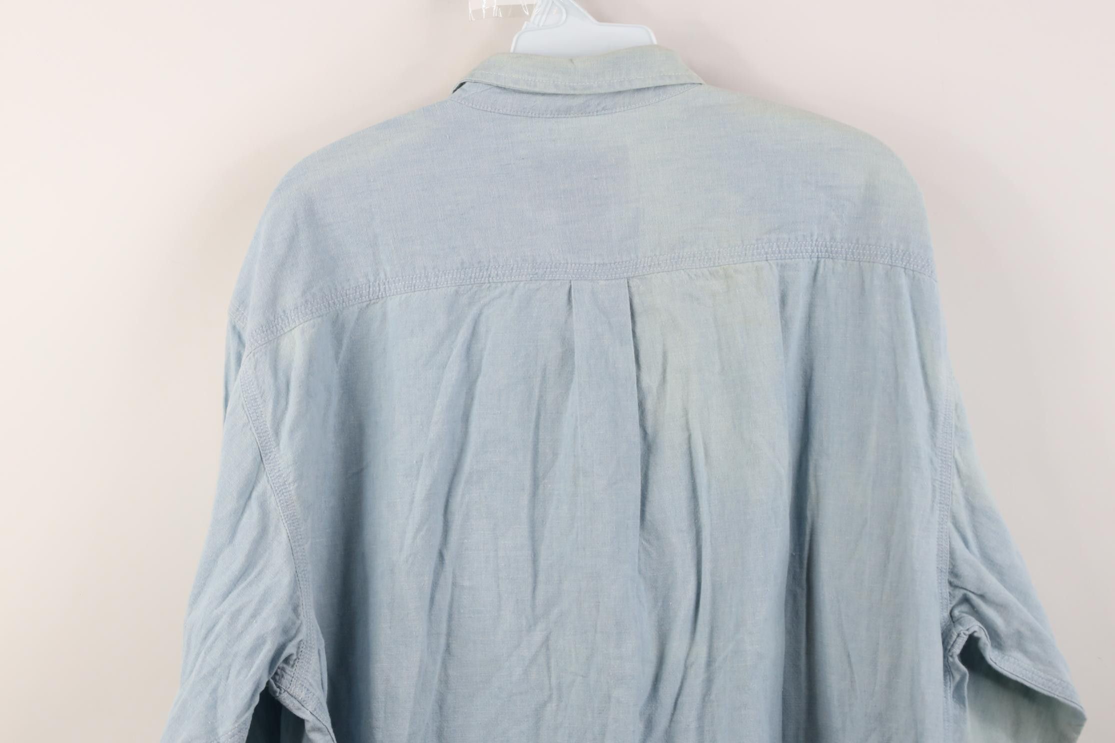Calvin Klein Deadstock Vtg 90s Calvin Klein Workwear Button Shirt USA Size US L / EU 52-54 / 3 - 19 Thumbnail