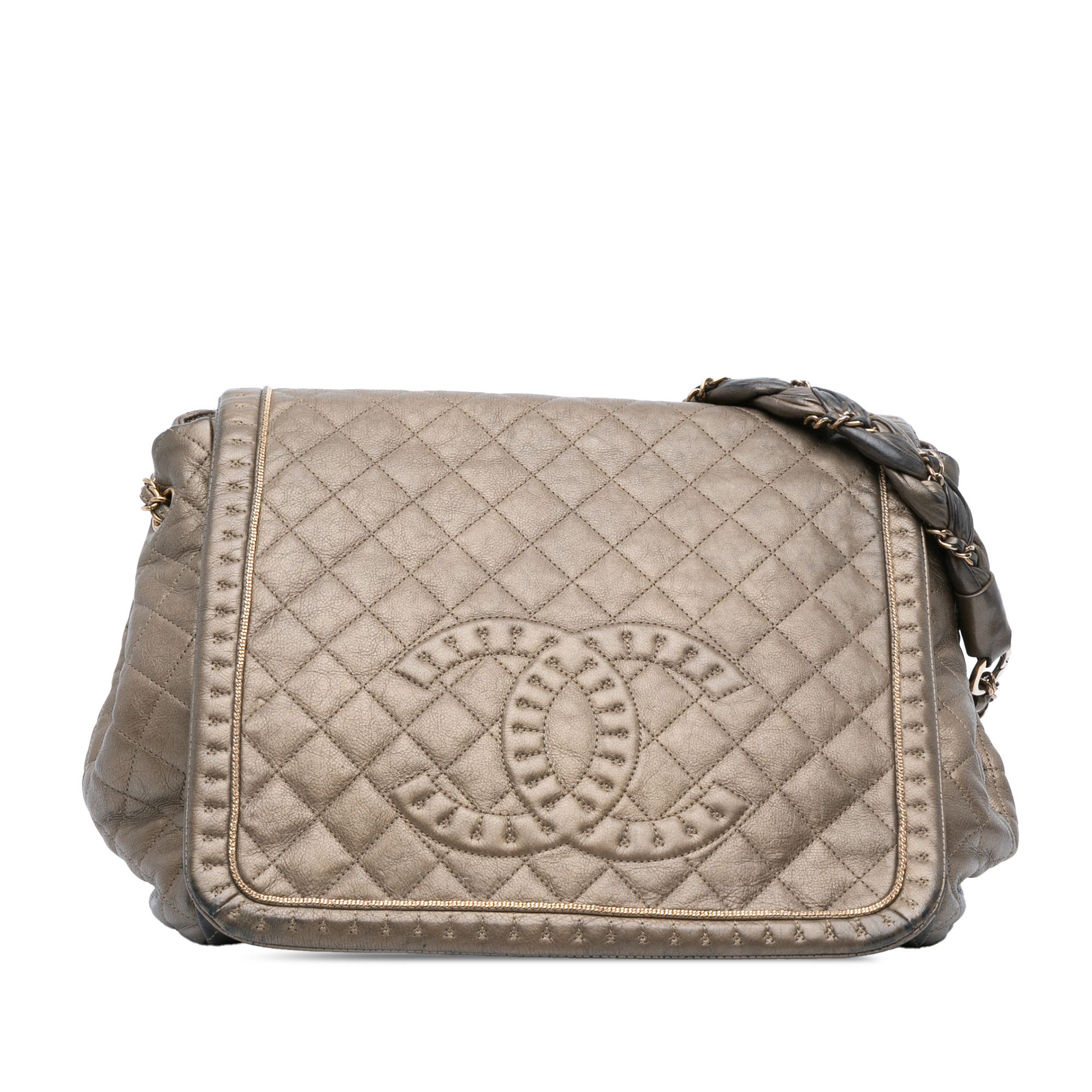 Chanel Chanel Large Quilted Metallic Calfskin Istanbul Accordion Flap Size ONE SIZE - 1 Thumbnail
