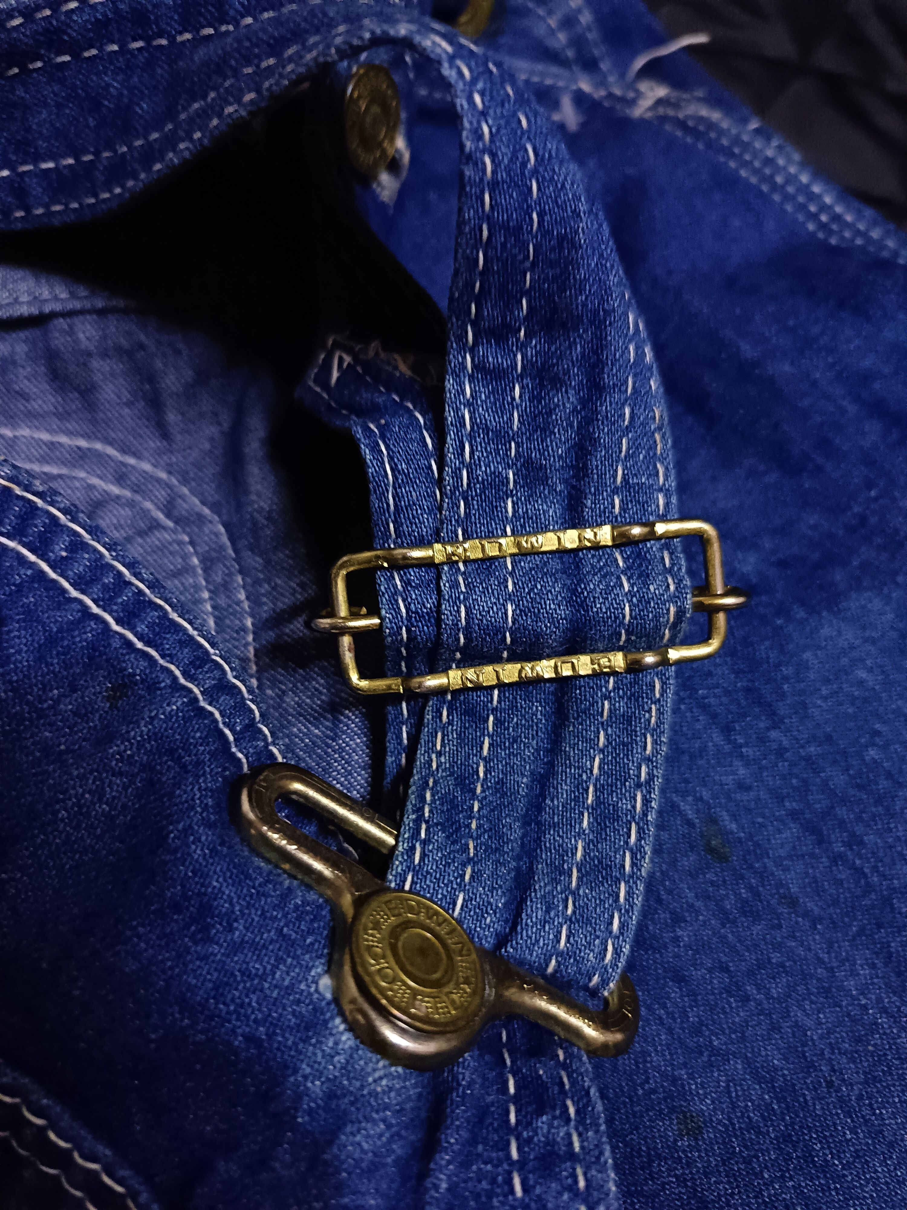 Edwin × Japanese Brand Edwin Vintage Carpenter Denim Overalls Size US 32 / EU 48 - 6 Thumbnail