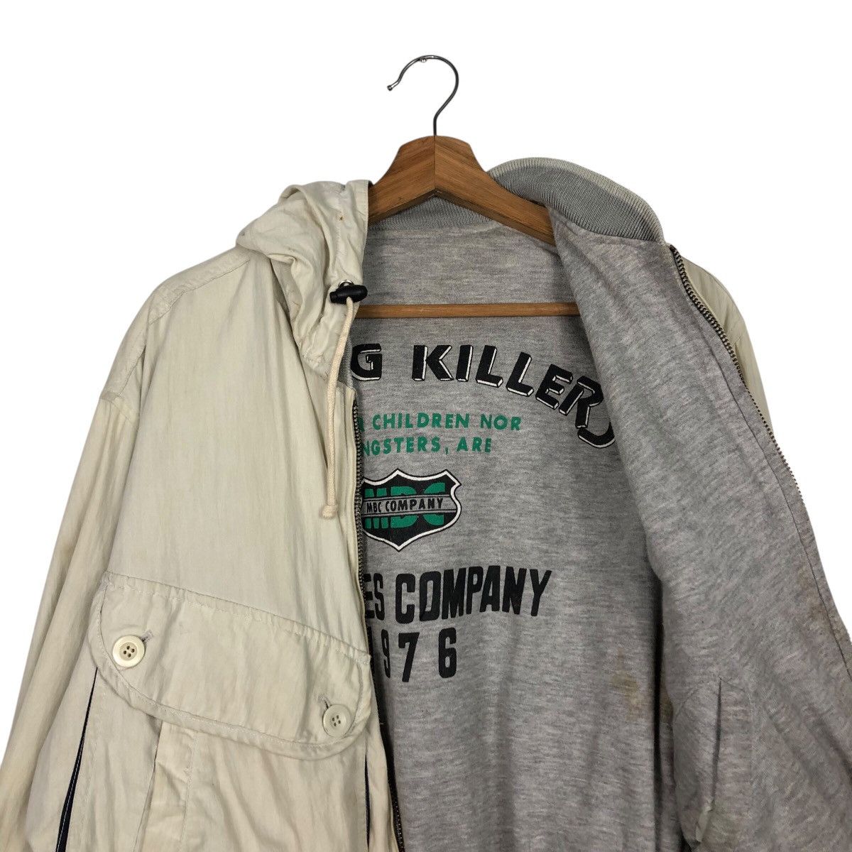 Japanese Brand 📌Mike Birnies Reversible Bomber Jacket Big Logo Issey Miyake Size US M / EU 48-50 / 2 - 17 Thumbnail