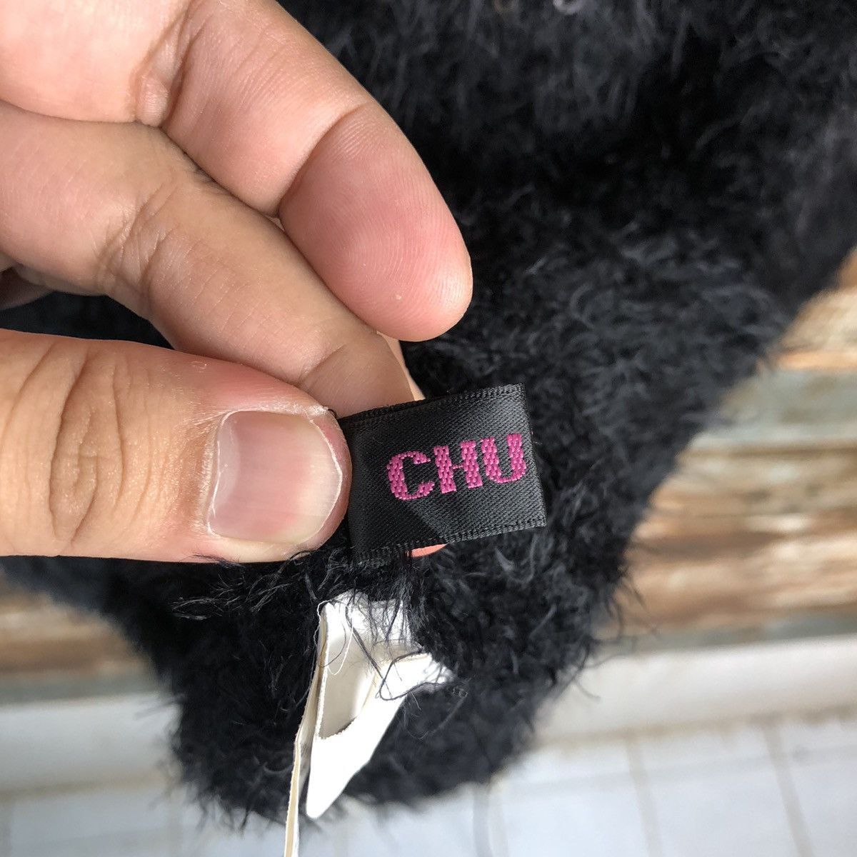 Homespun Knitwear × Japanese Brand DL Chuxxx Black mohair shaggy fur Knitwear #C050 Size S / US 4 / IT 40 - 11 Thumbnail