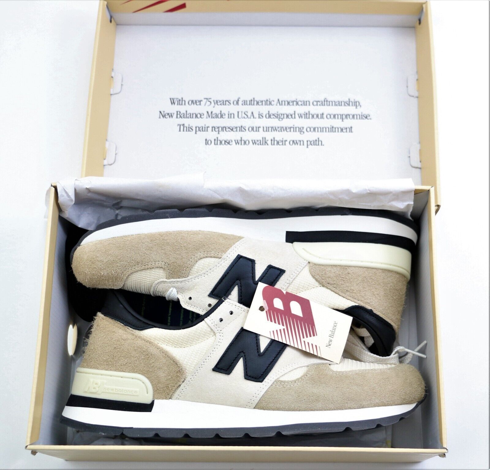 New Balance New Balance MADE in USA 990v1 Shoes Macadamia Teddy Santis Size US 11.5 / EU 44-45 - 12 Thumbnail