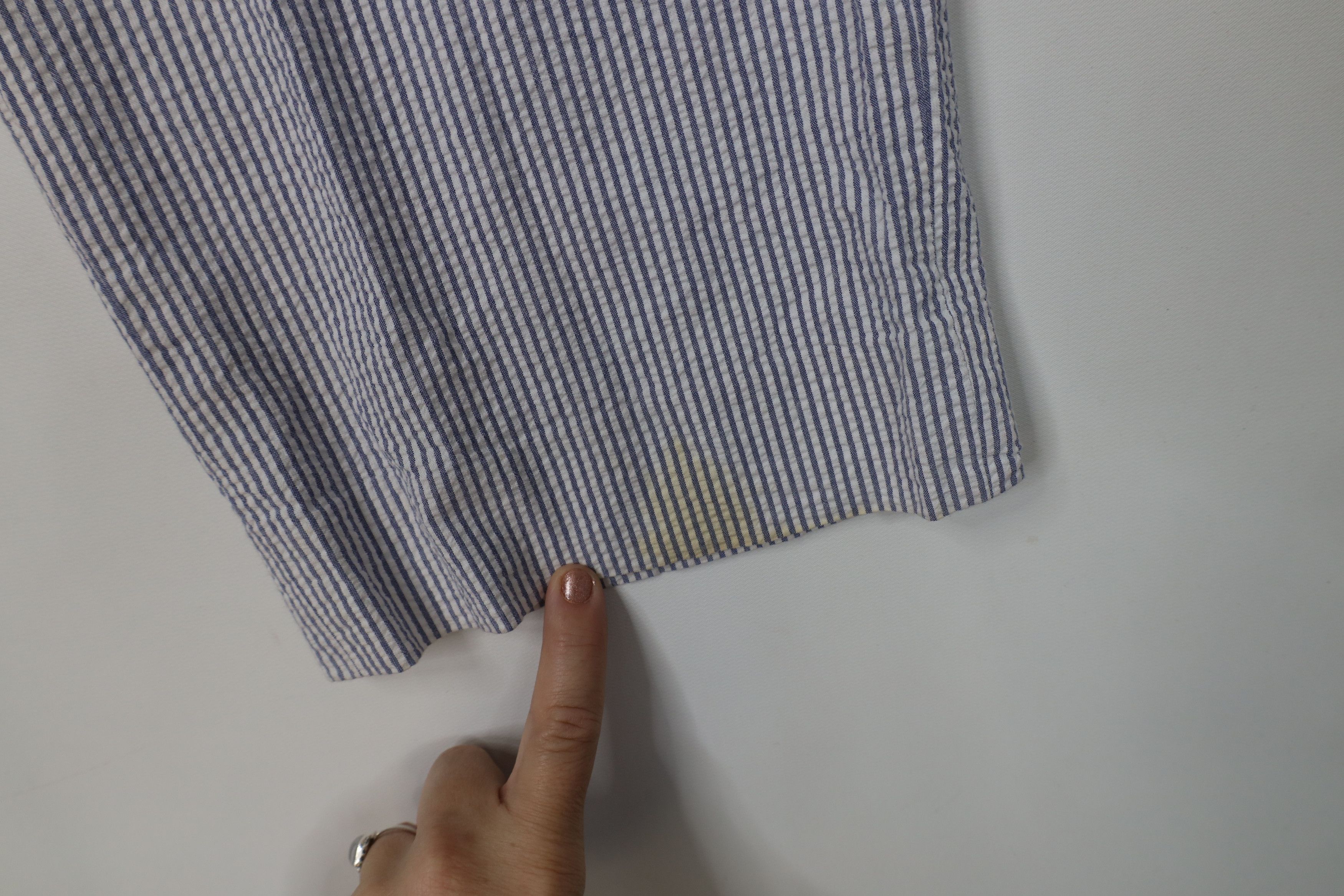 Vintage Vintage 90s Streetwear Seersucker Wide Leg Chino Pants Size US 32 / EU 48 - 5 Thumbnail