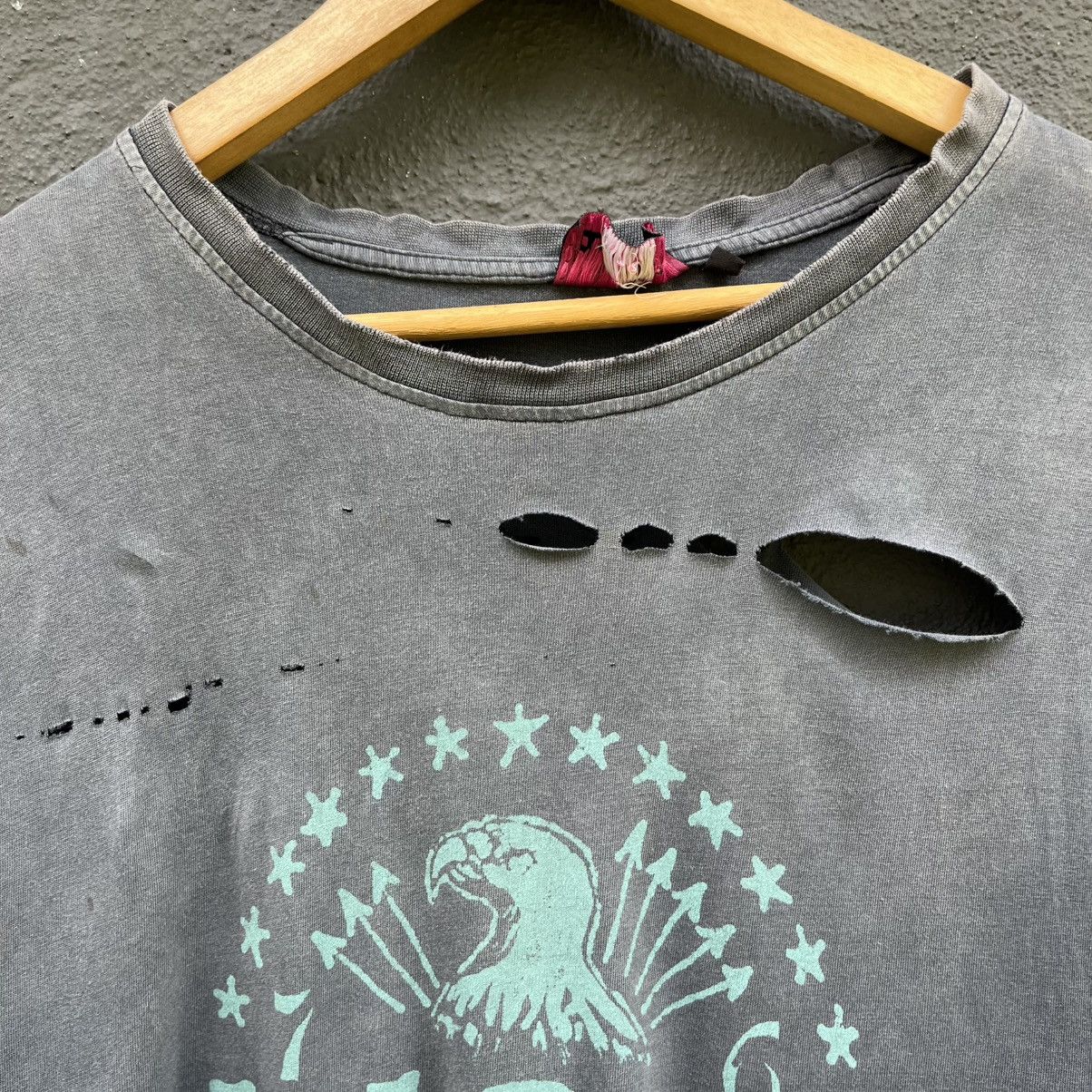 Band Tees Thrashed Faded Distressed Ramones Band Tee Size US L / EU 52-54 / 3 - 4 Thumbnail