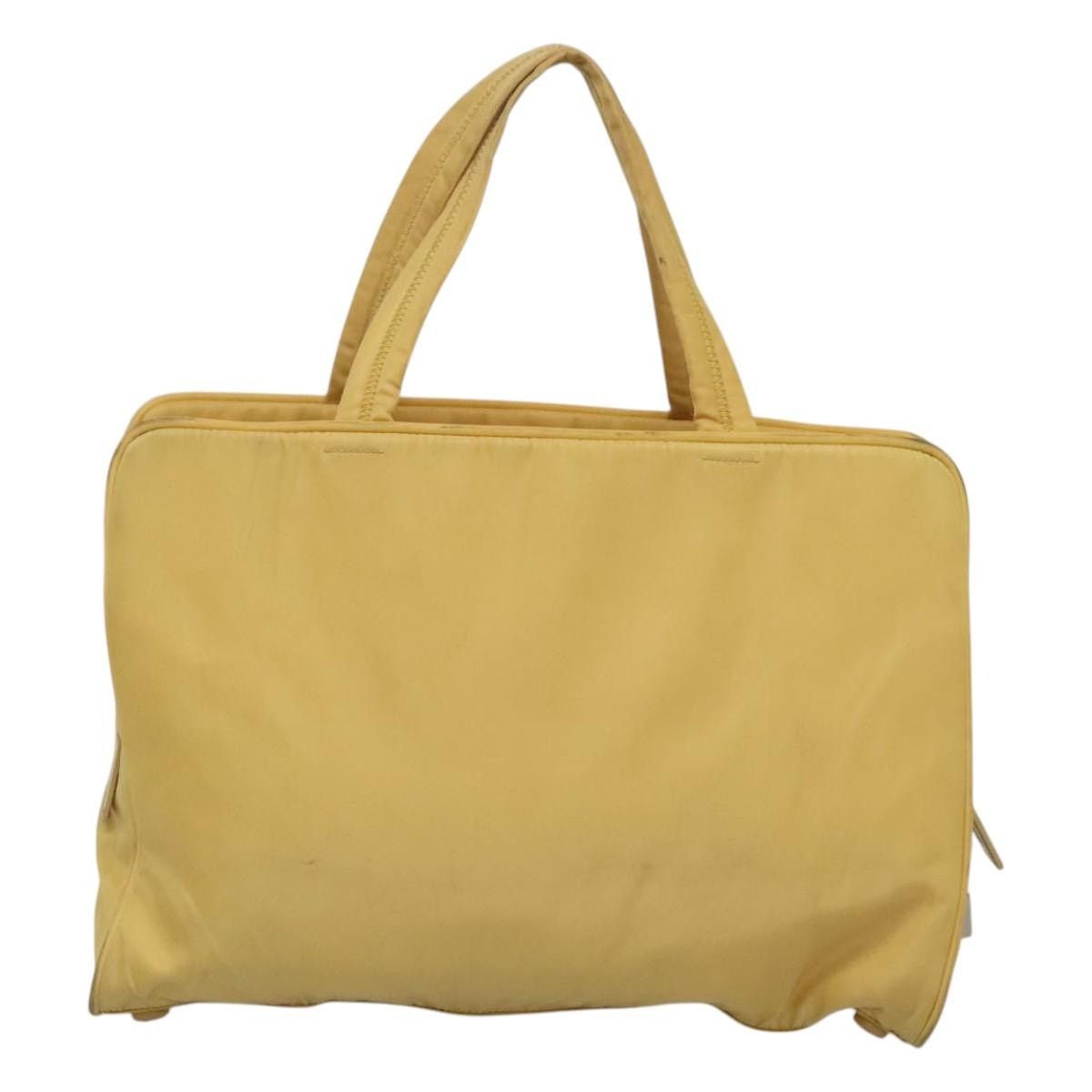 Prada PRADA Hand Bag Nylon Yellow Silver Size ONE SIZE - 3 Thumbnail