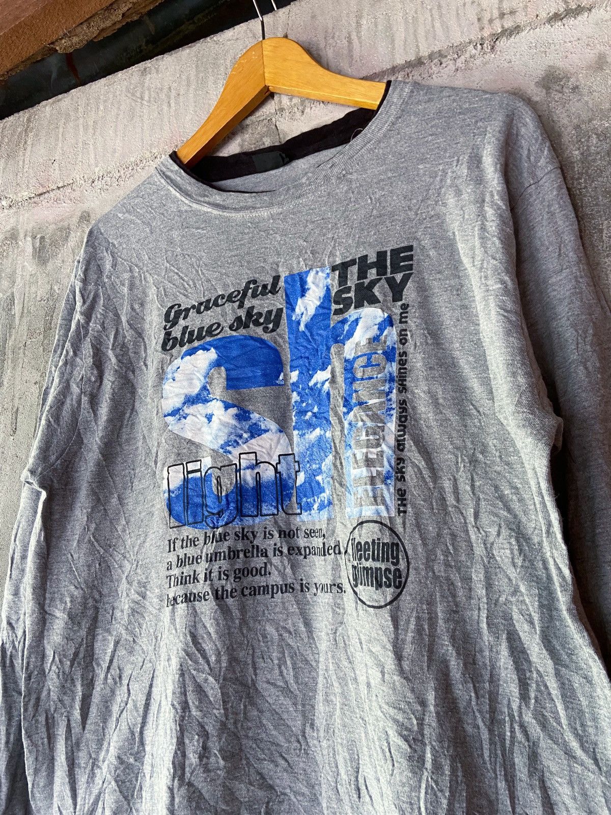 Beauty Beast × Hysteric Glamour × Japanese Brand GRACEFUL BLUE SKY THE SKY LONG SLEEVE Size US M / EU 48-50 / 2 - 2 Thumbnail