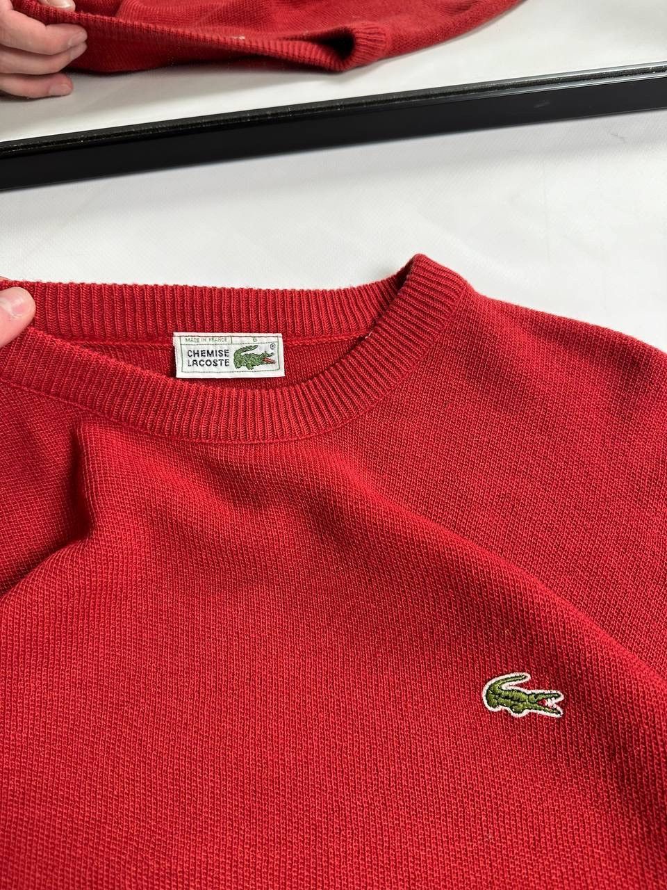 Lacoste 90s Vintage Lacoste Knite Sweater Size US XL / EU 56 / 4 - 4 Thumbnail