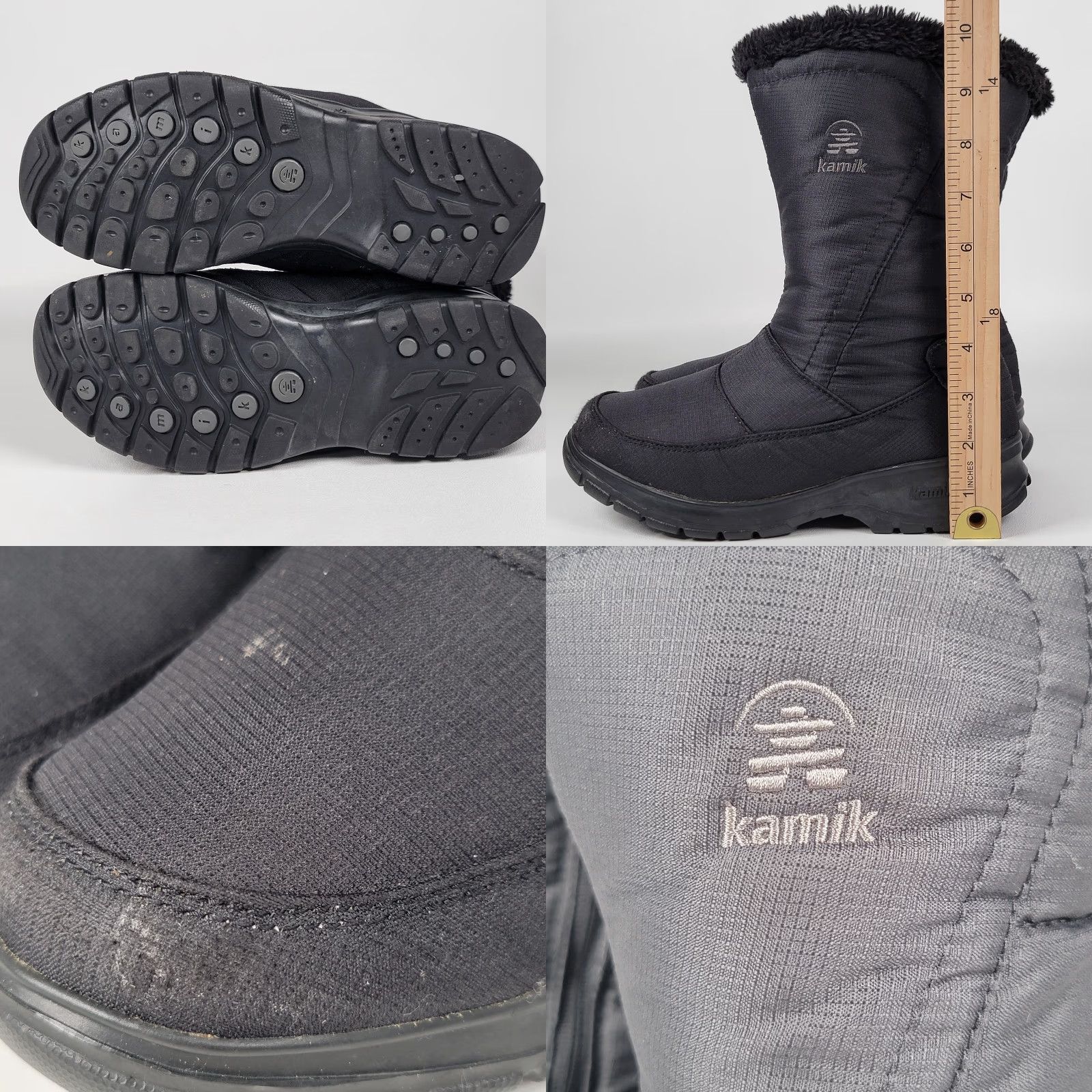 Vintage Kamik Boots Women Waterproof Thinsulate Insulated Side Zip Mid Calf Black 7 Winter Waterproof Boots Womens Size US 7 / IT 37 - 8 Thumbnail