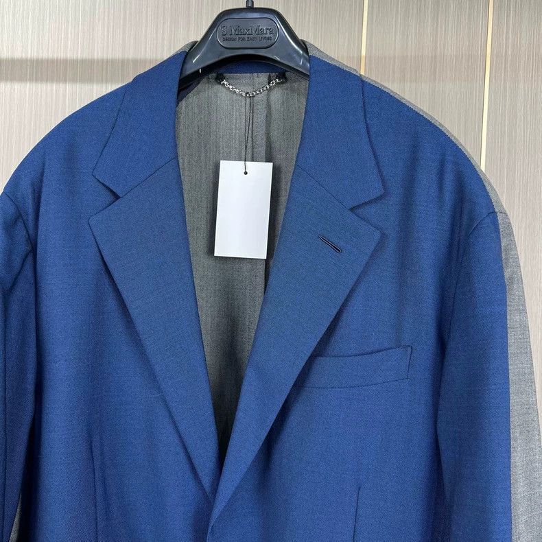 Louis Vuitton Louis Vuitton Louis Vuitton Blue Grey Wool Blazer Jacket-2 Size US L / EU 52-54 / 3 - 3 Thumbnail