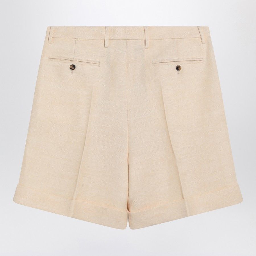 Valentino o1d2blof1025 Bottom Shorts in Beige Size US 32 / EU 48 - 2 Thumbnail