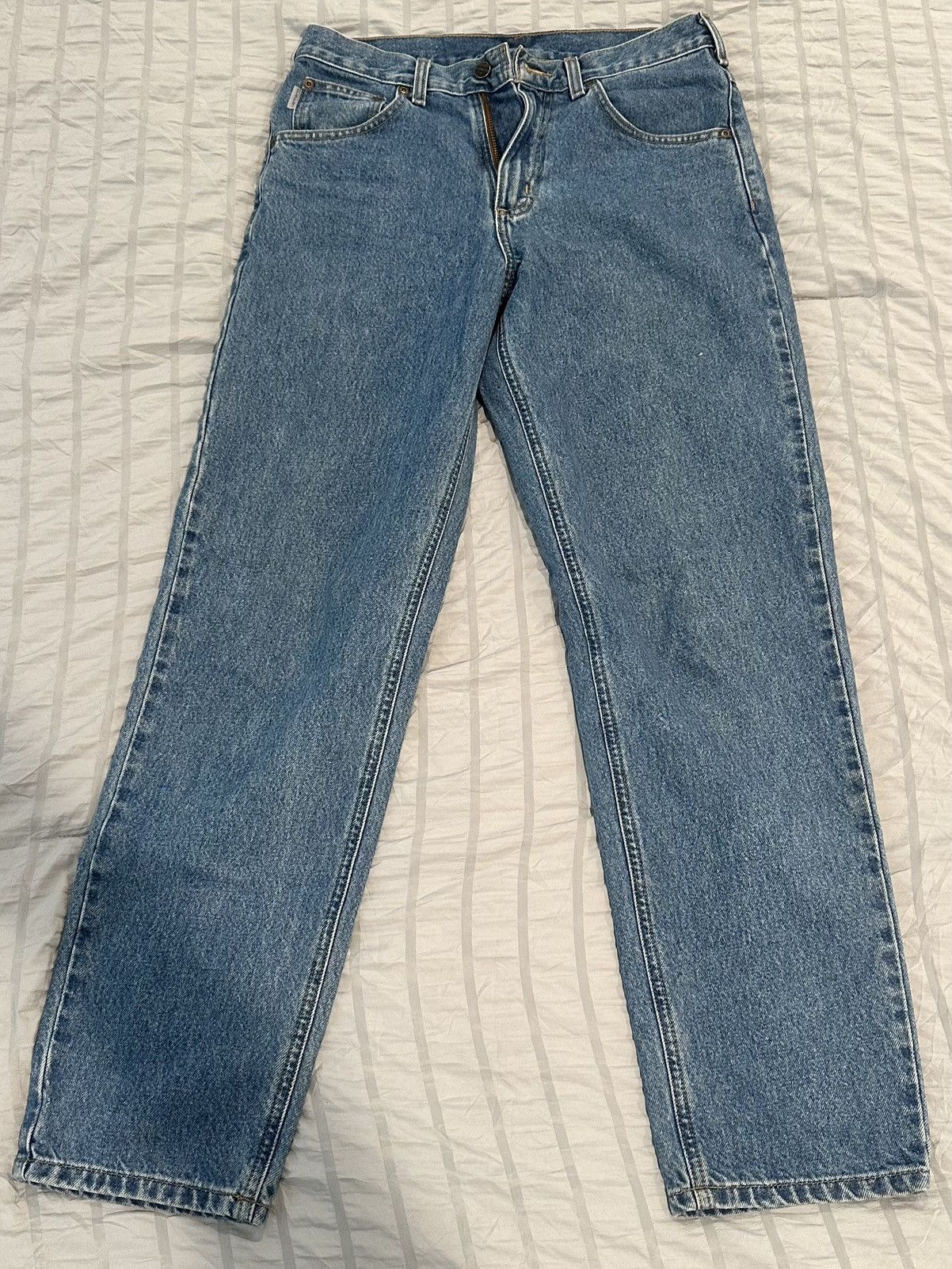 Carhartt Blue Carhartt Vintage Denim Jeans Relaxed Fit Size 31-32 Size US 31 - 3 Thumbnail