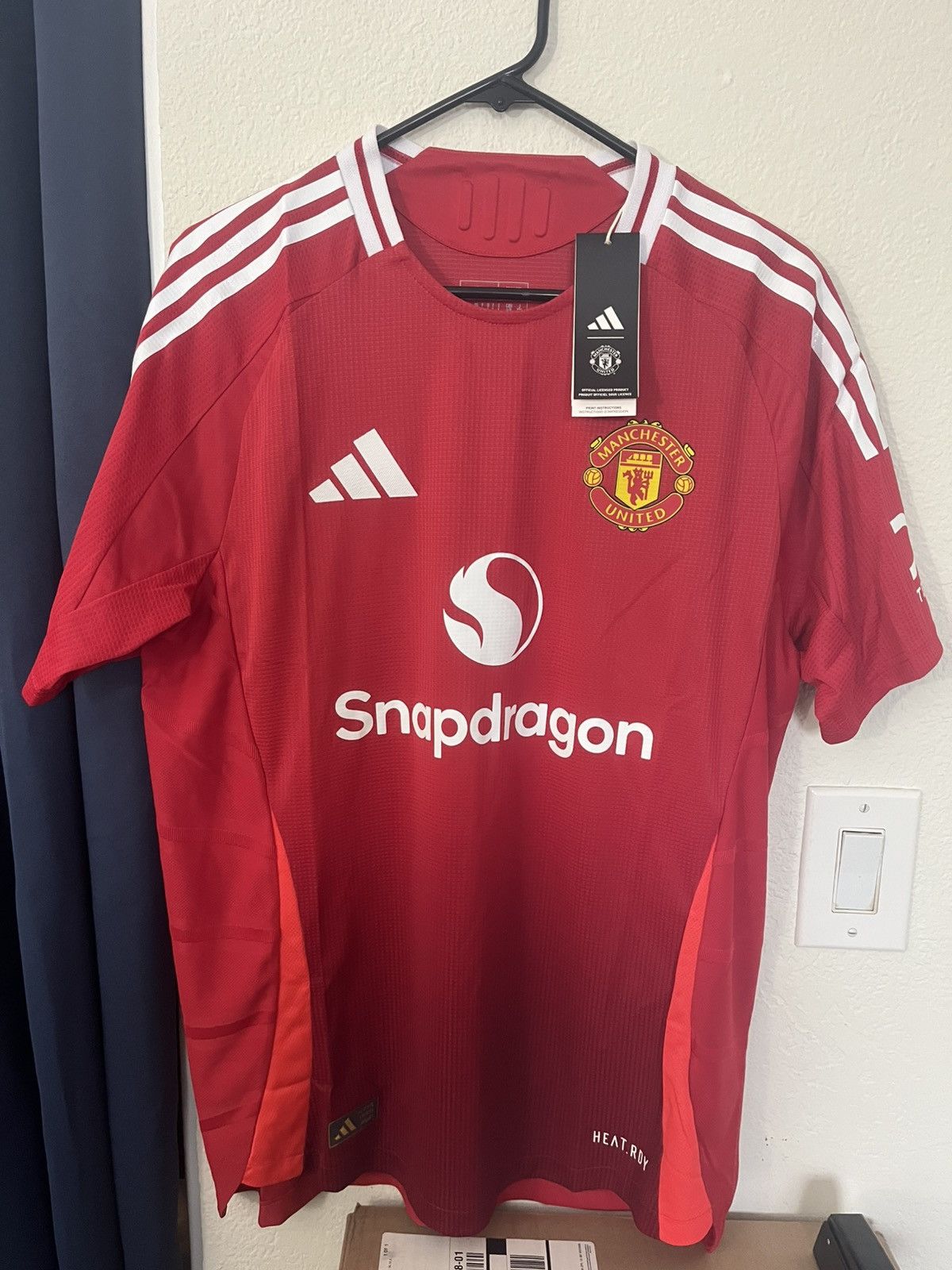 Adidas Adidas Manchester United 24/25 Home Authentic Soccer Jersey Size US L / EU 52-54 / 3 - 1 Thumbnail