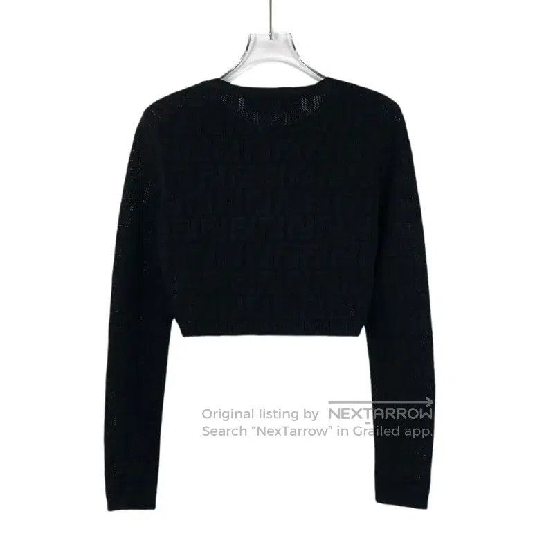 Fendi Fendi Black Women's Cropped Knit Sweater . Size M / US 6-8 / IT 42-44 - 2 Thumbnail