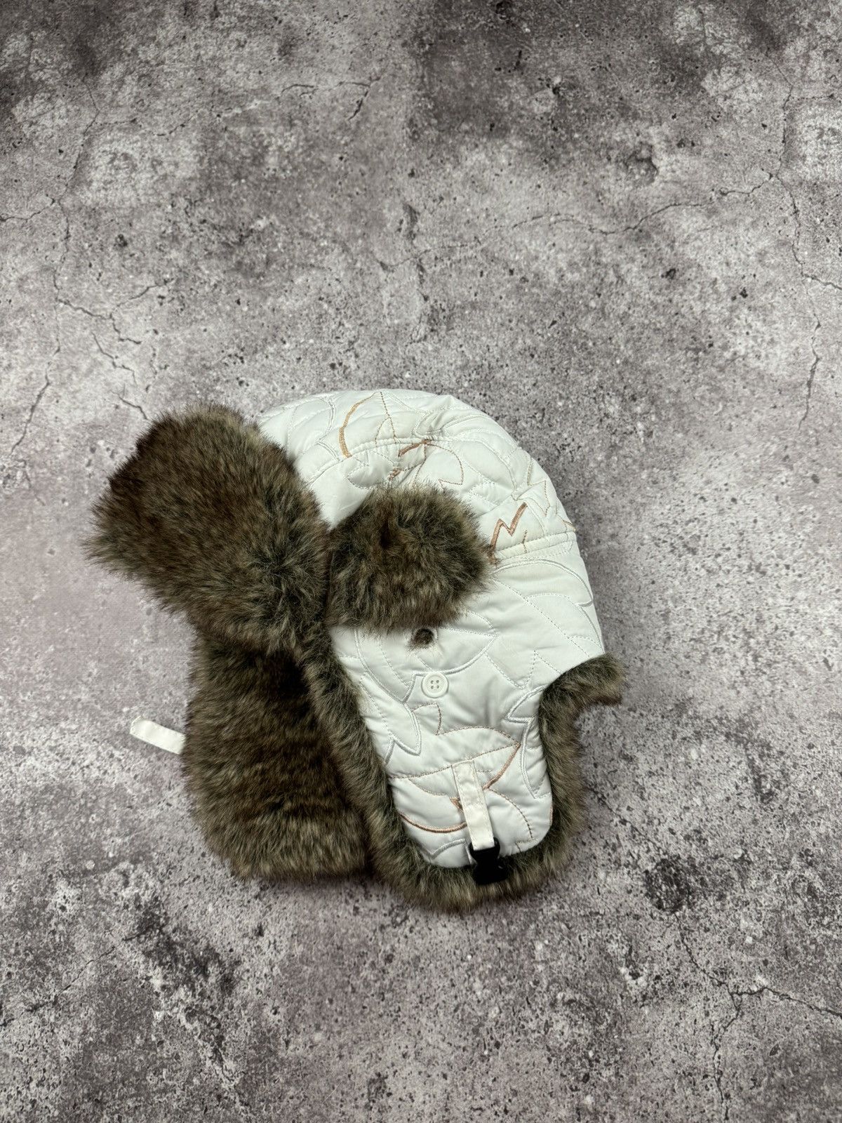 Japanese Brand Y2K Faux Fur Ushanka Vintage Fuzzy Warm Trapper Hat Size ONE SIZE - 2 Thumbnail