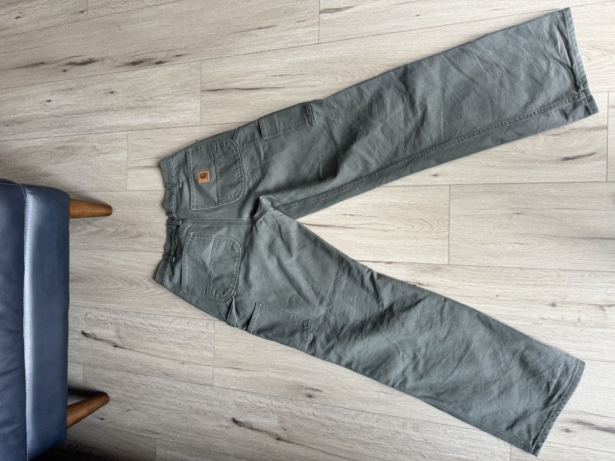 Carhartt Sage Green Carhartt Duck Canvas Trousers Size US 32 / EU 48 - 3 Thumbnail