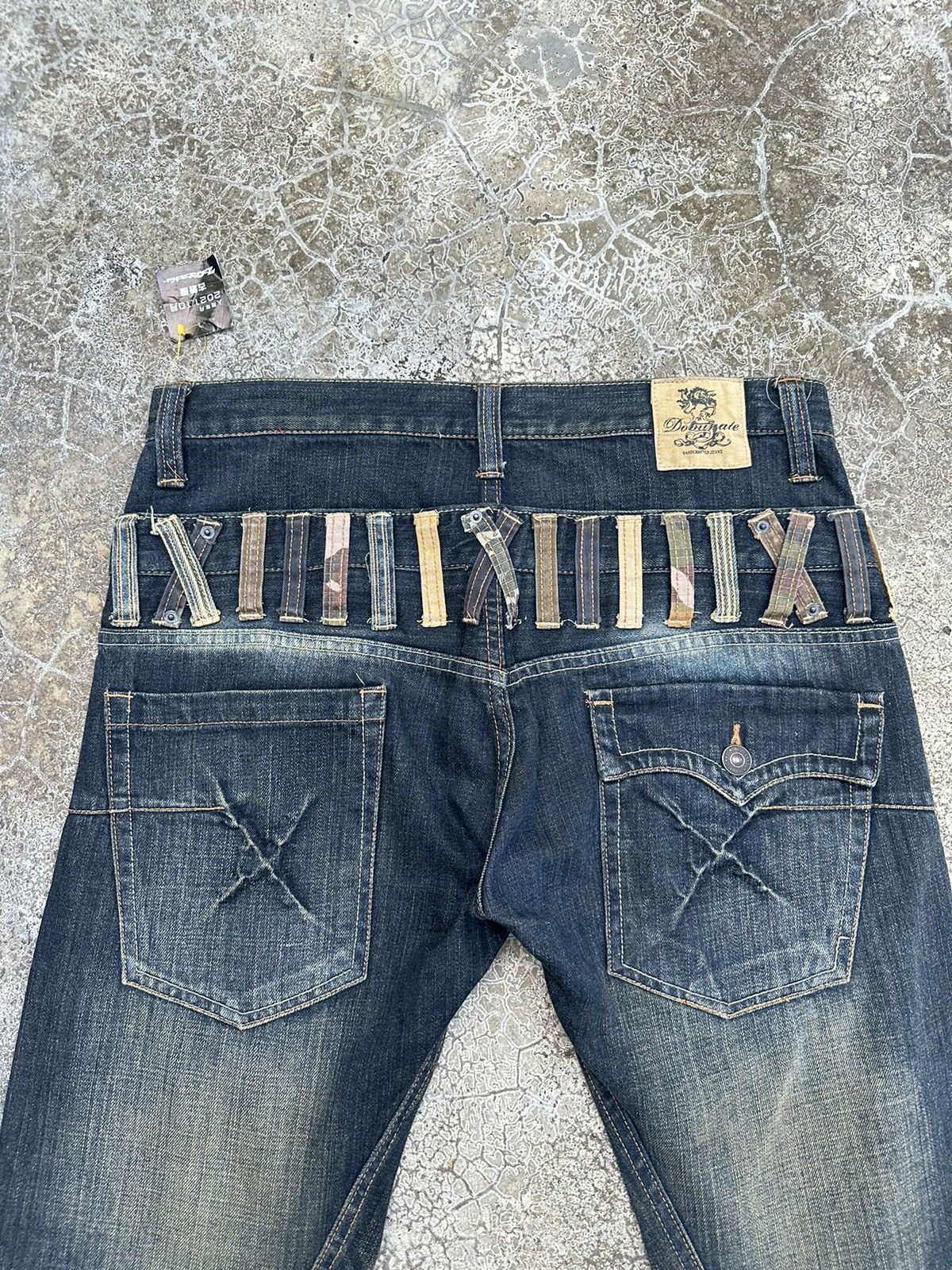 Beauty Beast Y2K Double Waist Dominate Handcrafted Rusty Denim W32 F65 Size US 32 / EU 48 - 2 Thumbnail
