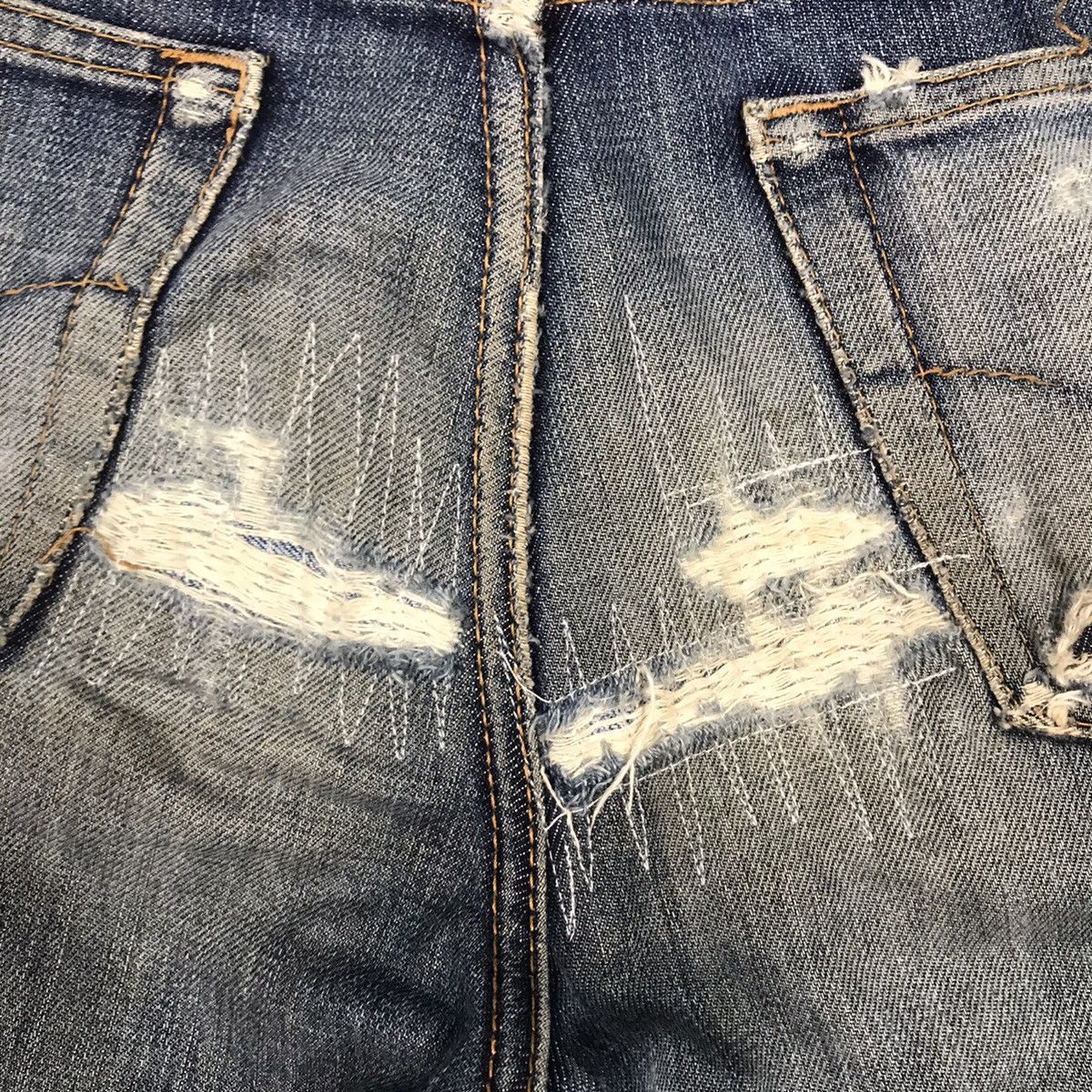 Hysteric Glamour × Japanese Brand HYSTERIC GLAMOUR DENIM DISTRESSED SKINNY JEANS PANT Size US 27 - 16 Thumbnail