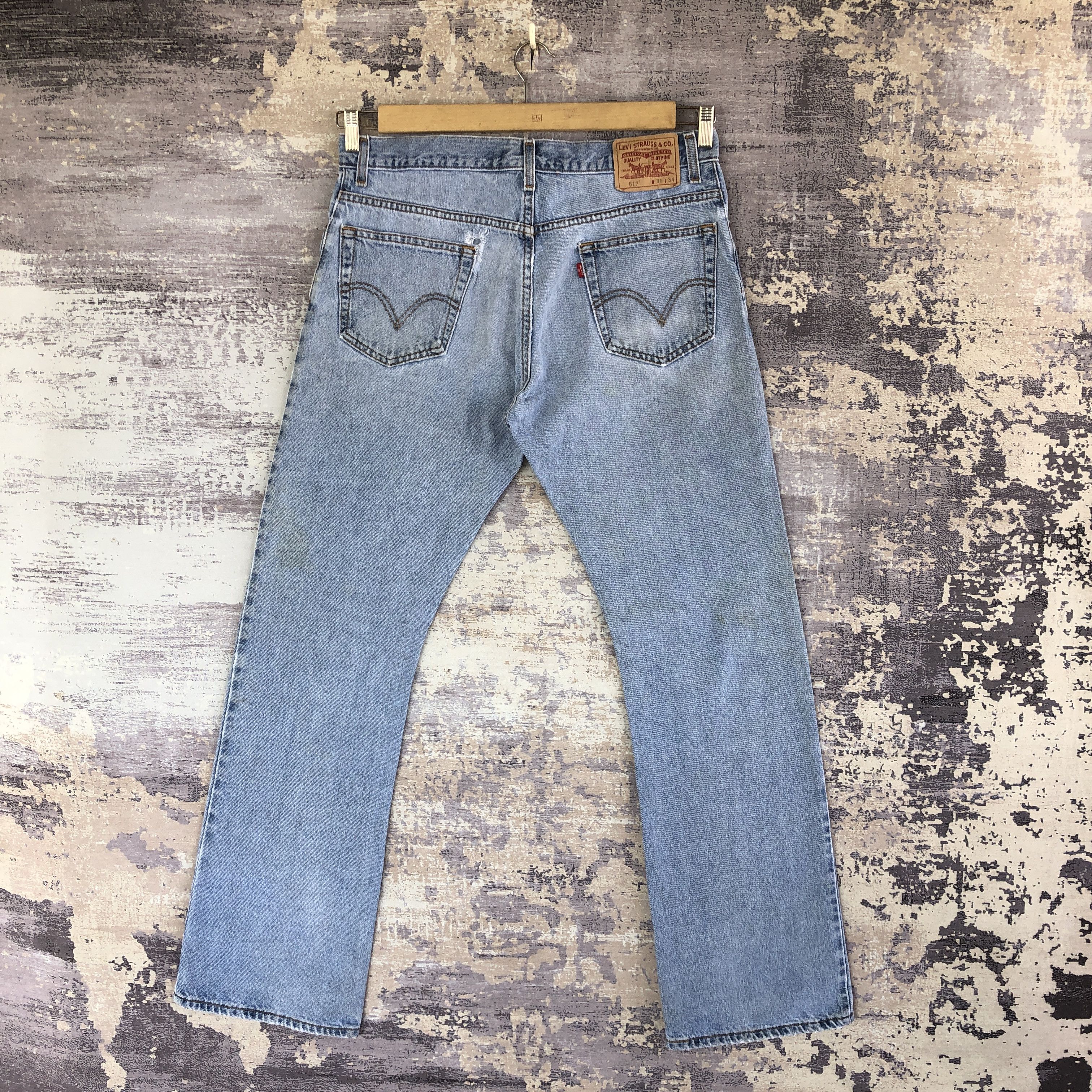 Levi's Vintage Levis 517 Boot Cut Faded Jeans Levi's Flare Denim Size US 34 / EU 50 - 2 Thumbnail