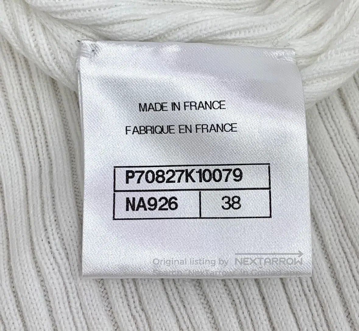Chanel Chanel White Knit Short Sleeve Top. Size M / US 6-8 / IT 42-44 - 7 Thumbnail