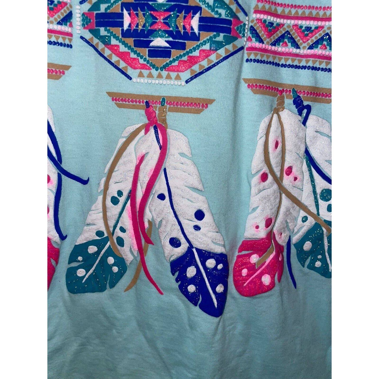 Jerzees Vintage Montana Shirt Native American Feather Tee VTG 90s L Size US L / EU 52-54 / 3 - 5 Thumbnail