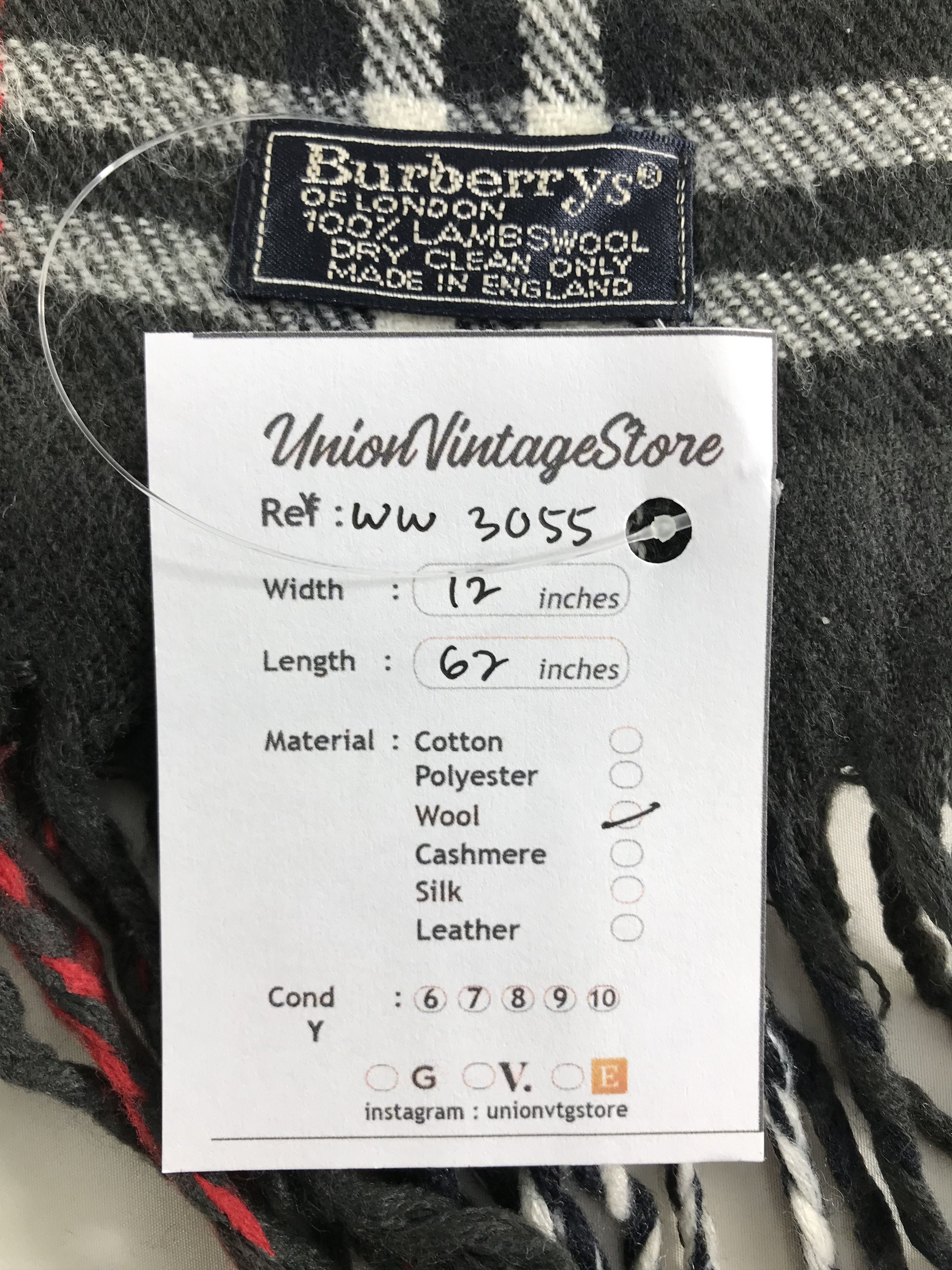 Burberry × Vintage Burberry Scarf / Muffler / Neckwear - WW3055 Size ONE SIZE - 4 Thumbnail
