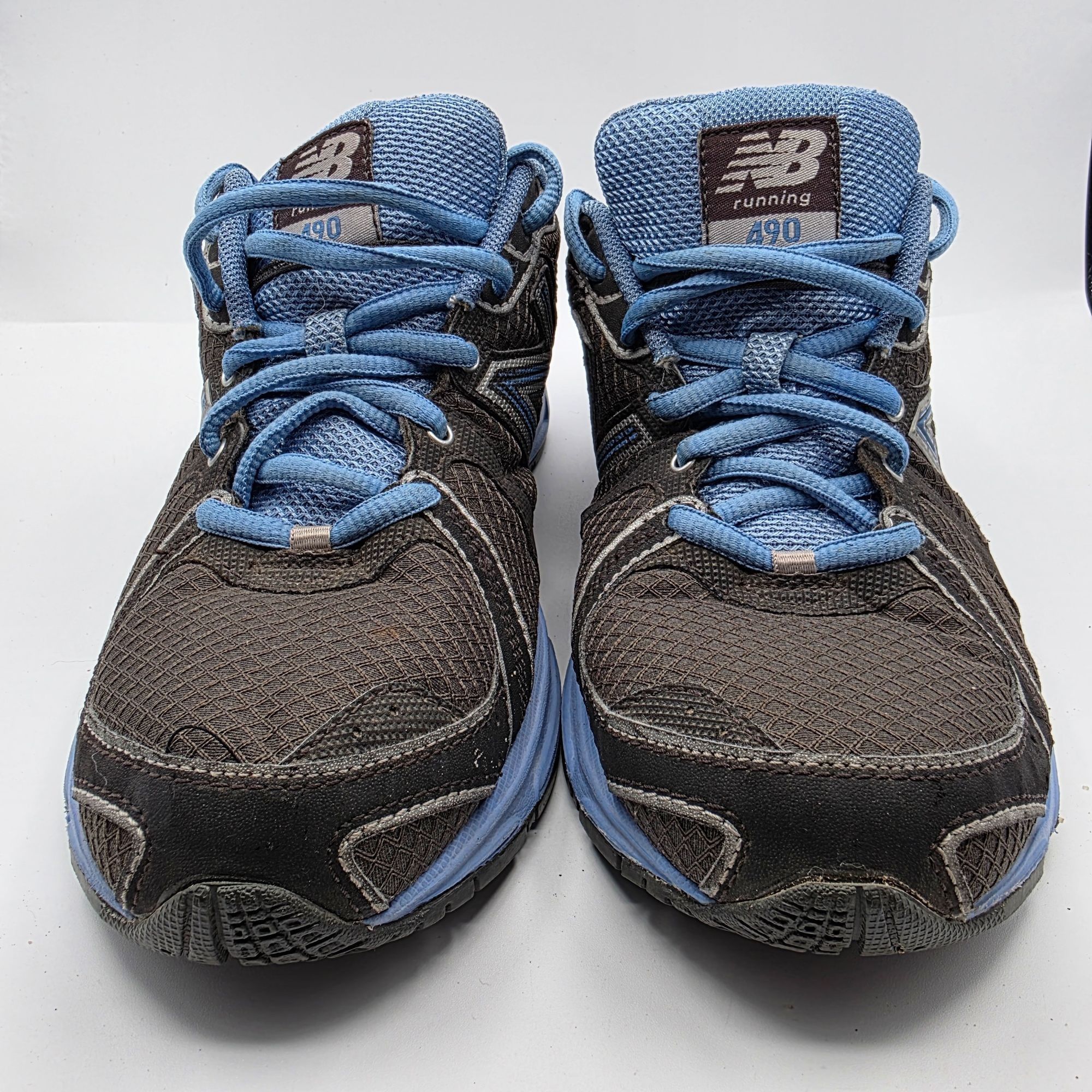 New Balance New Balance 490 Womens Size 9 Black Blue Running Shoes Athle Size US 9 / IT 39 - 2 Thumbnail