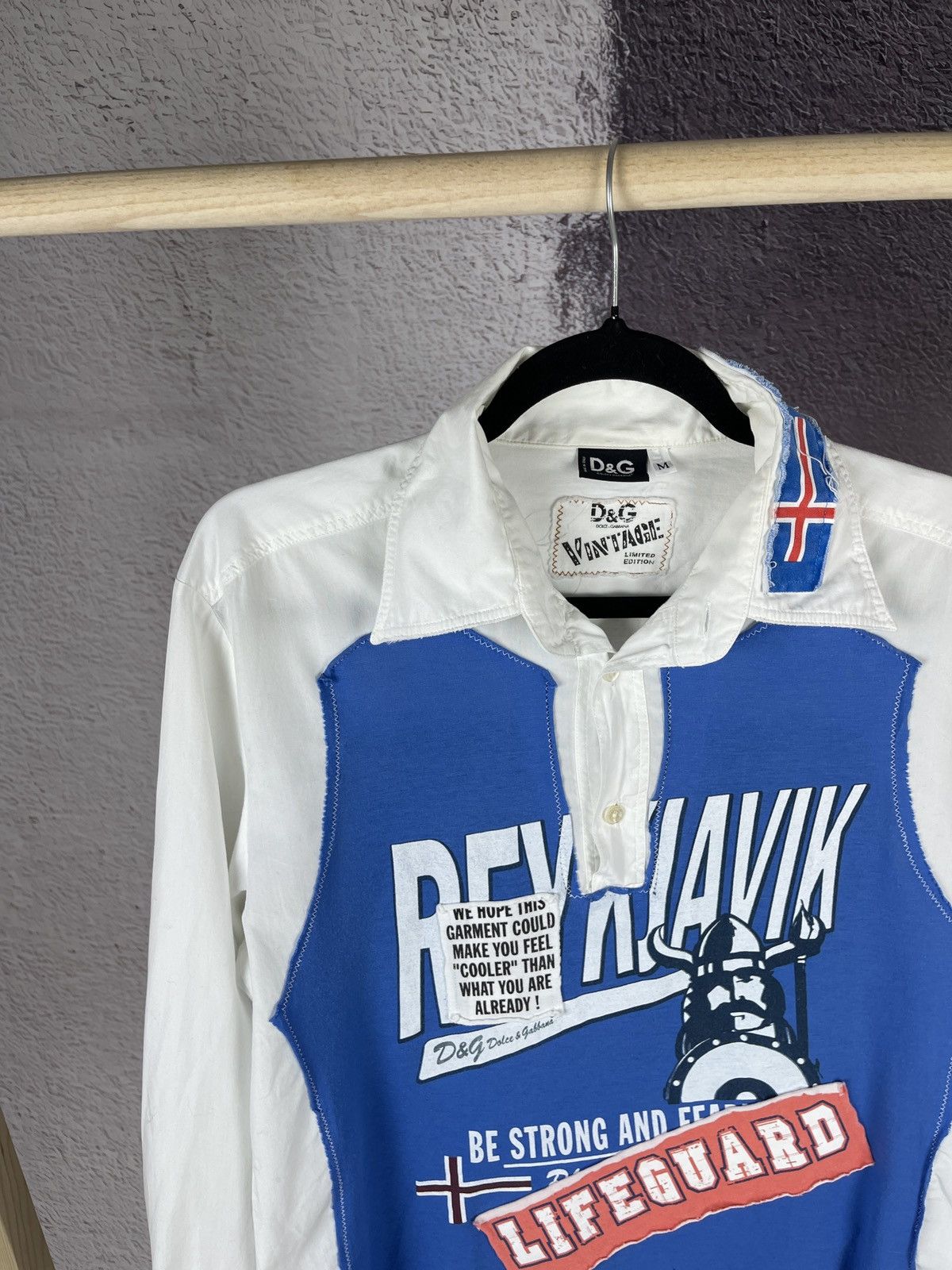 Dolce & Gabbana Very Rare Dolce & Gabbana Reykjavik Iceland Shirt Size US M / EU 48-50 / 2 - 3 Thumbnail