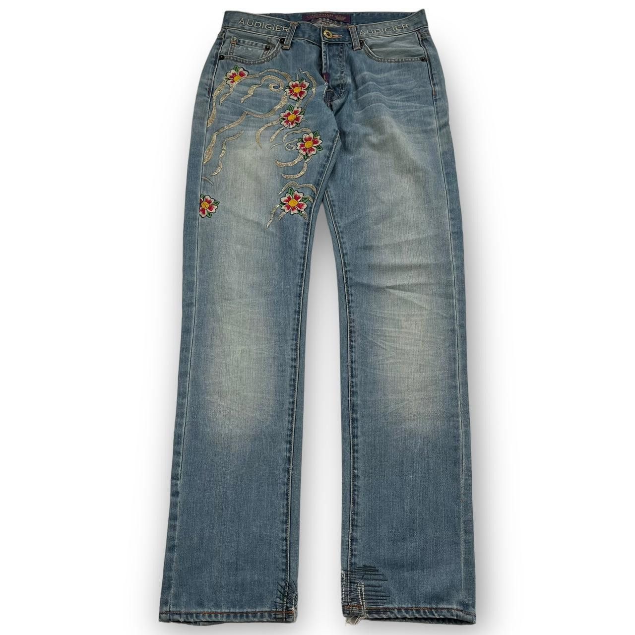 Ed Hardy Ed Hardy Women's Blue and Orange Jeans Size 32" / US 10 / IT 46 - 4 Thumbnail
