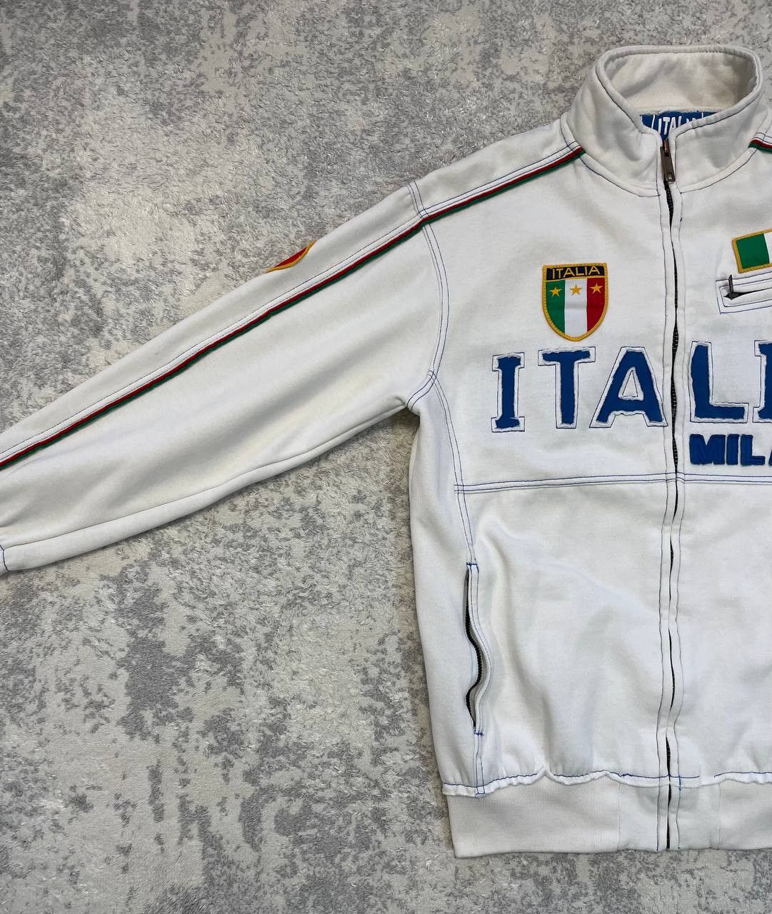 Other ITALIA VINTAGE Y2K ZIP UP Sweatshirt Size US M / EU 48-50 / 2 - 3 Thumbnail