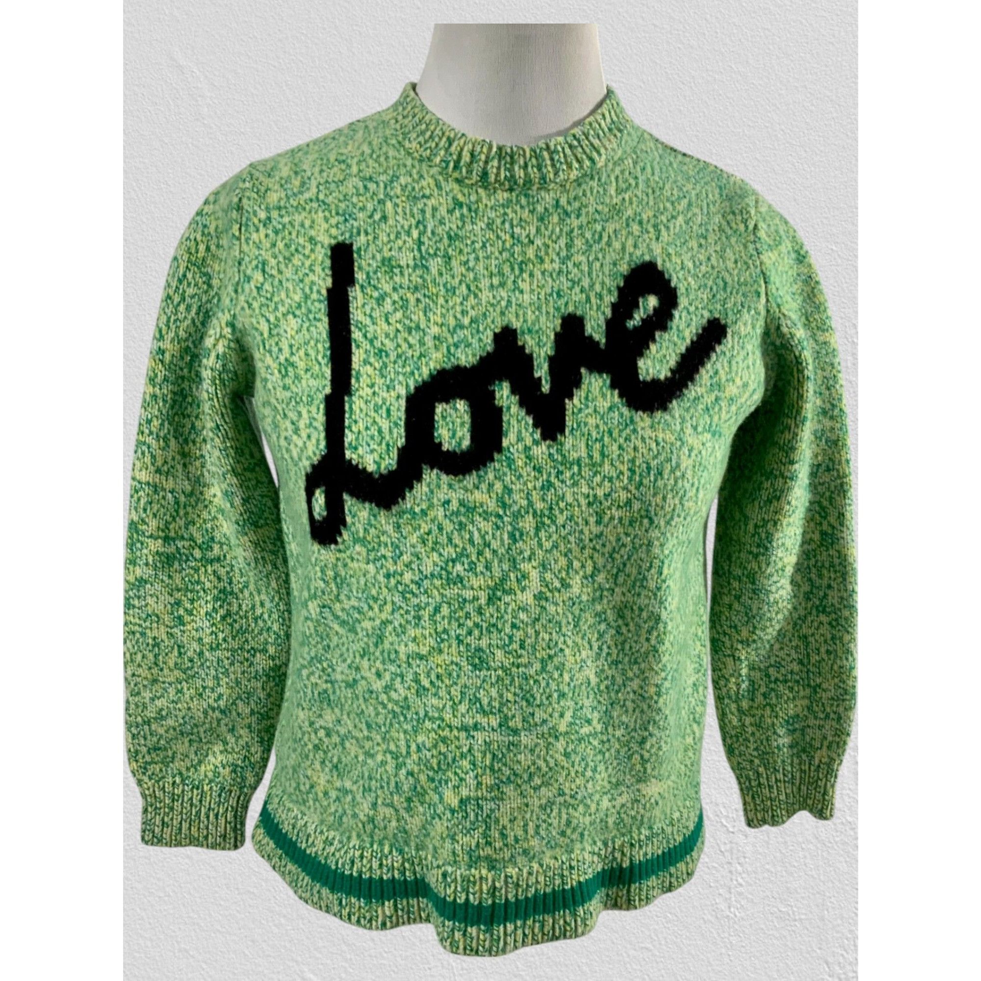 CHINTI & PARKER Chinti & Parker Cropped Green Love Merino Wool Sweater Small Size S / US 4 / IT 40 - 8 Thumbnail