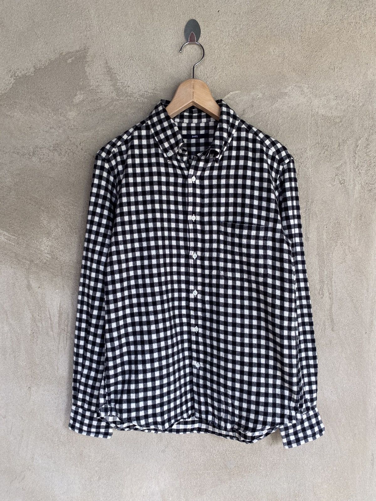 Flannel Japanese Brand Ships Checked Plaid Tartan Flannel Shirt Size US S / EU 44-46 / 1 - 2 Thumbnail