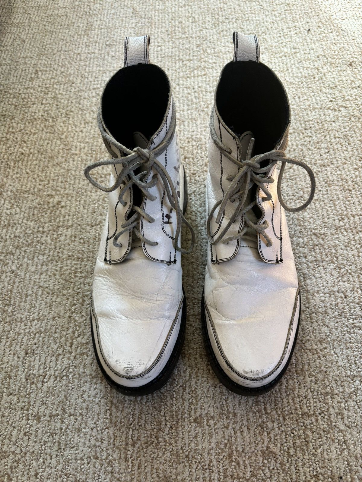 Enfants Riches Deprimes “CREEPER BOTTES EN CUIR (WITH TEXT)” Runway Boots Size US 11 / EU 44 - 15 Thumbnail
