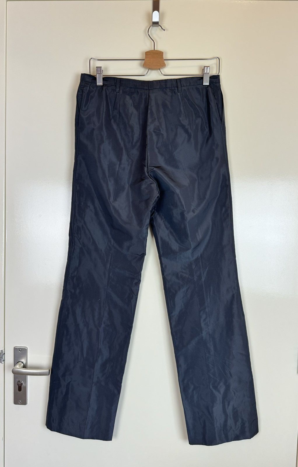 Jil Sander Jil Sander silk blend straight vintage pants trousers S Size 28" / US 6 / IT 42 - 6 Thumbnail