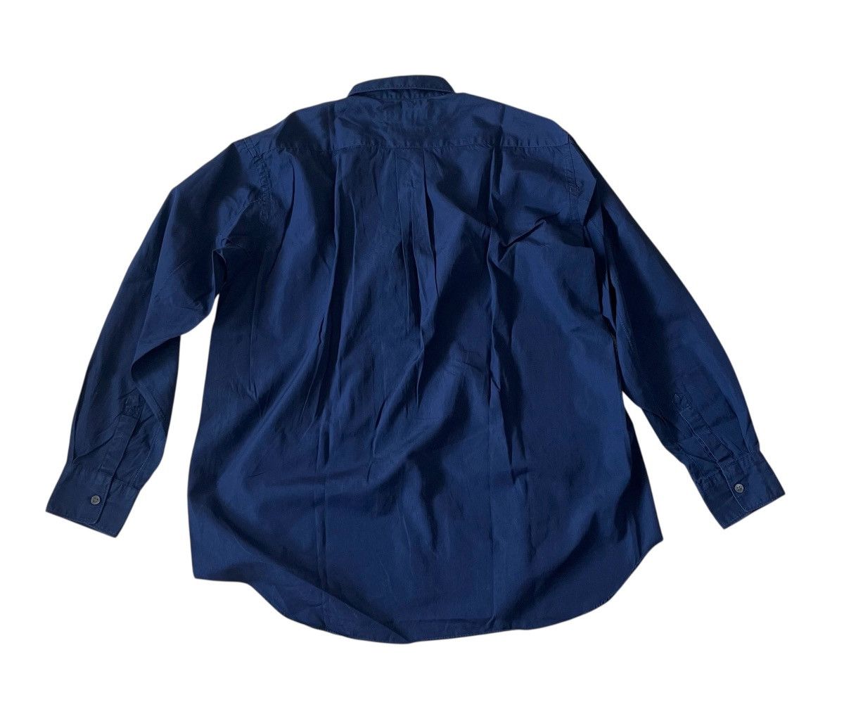 Comme des Garcons Vintage CDG SHIRT pleated navy button up shirt Size US S / EU 44-46 / 1 - 6 Thumbnail