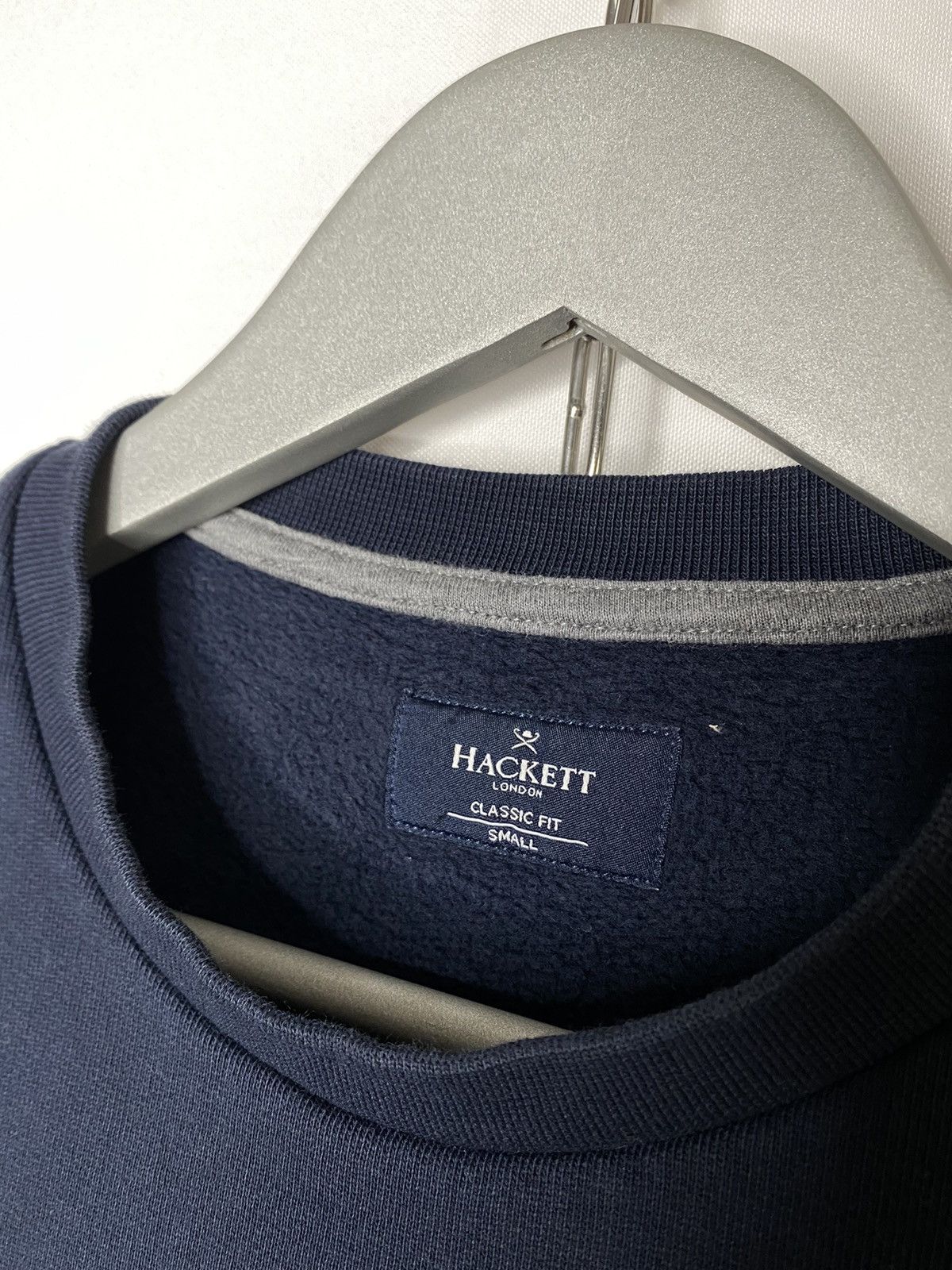 Hackett × Vintage Hackett Navy Blue Big Logo Sweatshirt Long Sleeve Size US S / EU 44-46 / 1 - 5 Thumbnail