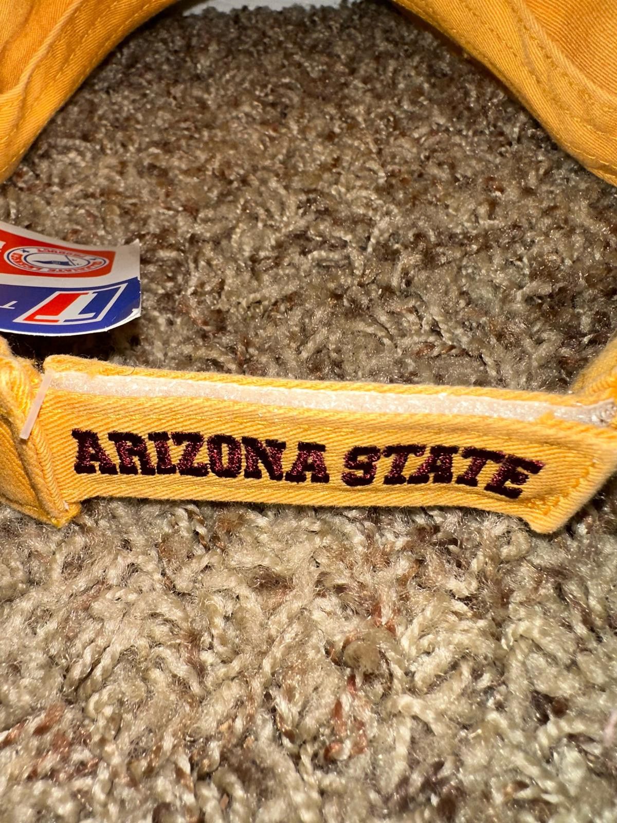 Arizona Jean Co. Arizona State Sun Devils men's yellow visor hat cap Size ONE SIZE - 3 Thumbnail