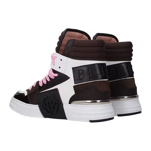 Philipp Plein ob1o1e0424 Hi Top Sneakers in Brown / White Size US 7 / EU 40 - 4 Thumbnail
