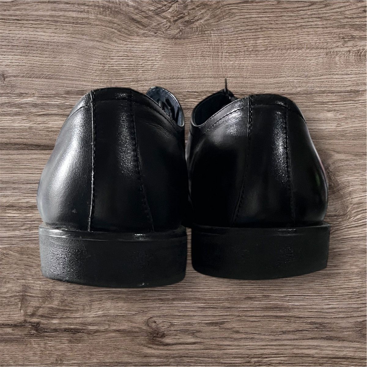 Aldo ALDO Black Leather Lace Up 4-Eye Round Toe Oxfords Men’s Size US 10.5 / EU 43-44 - 4 Thumbnail