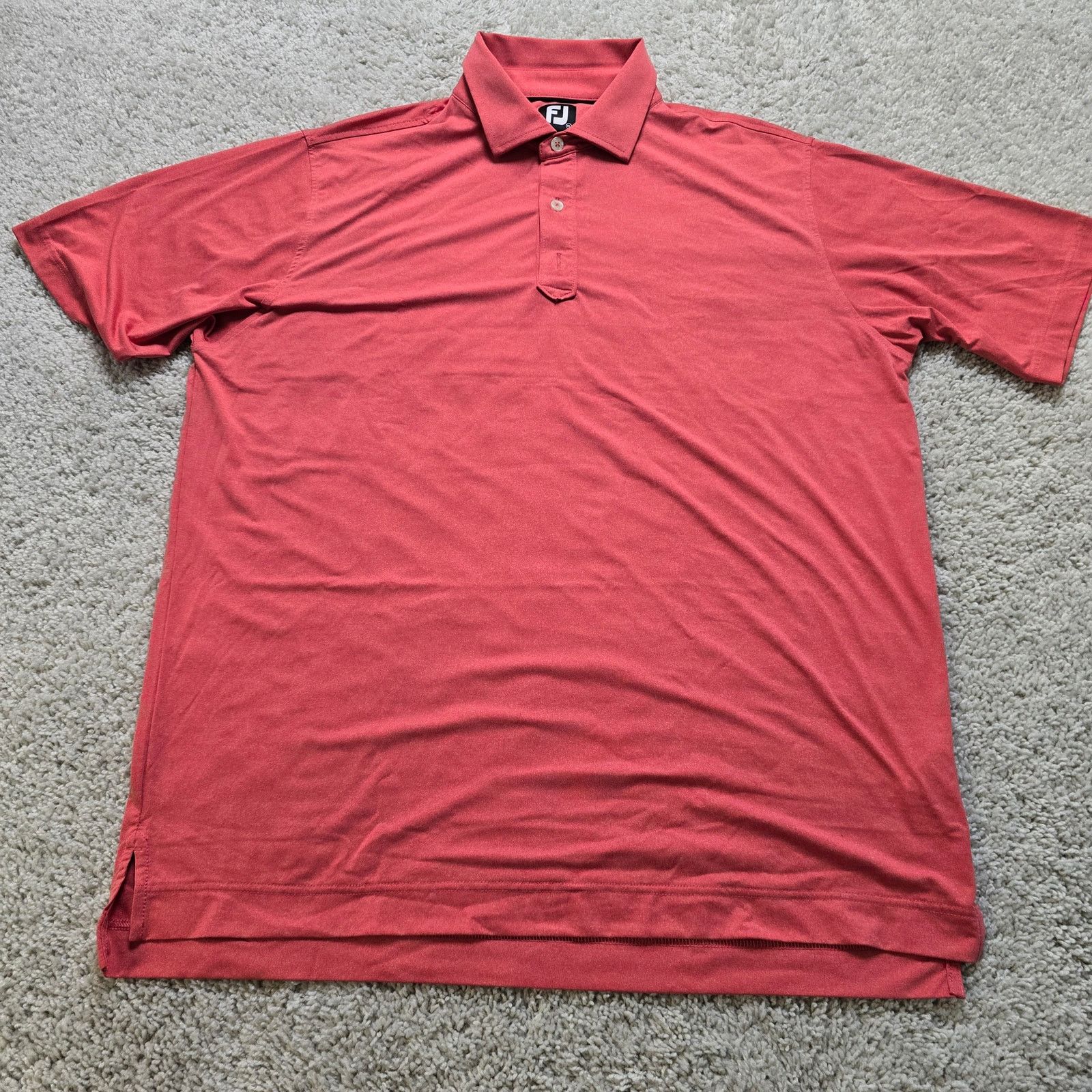 Footjoy Footjoy FJ Mens Golf Polo Solid Red New Without Tags XL Size US XL / EU 56 / 4 - 3 Thumbnail