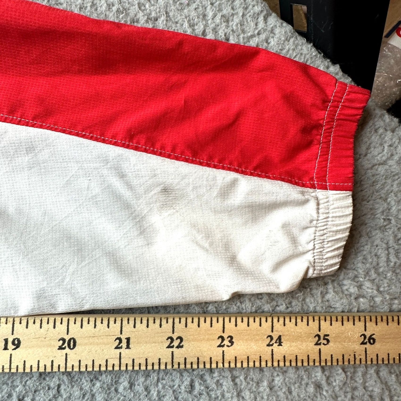 Vintage Specialized Windbreaker Jacket Mens XL Red White Ripstop Polyester Jacket Zip Pockets Casual Cycling Mens XL Red Size US L / EU 52-54 / 3 - 6 Thumbnail