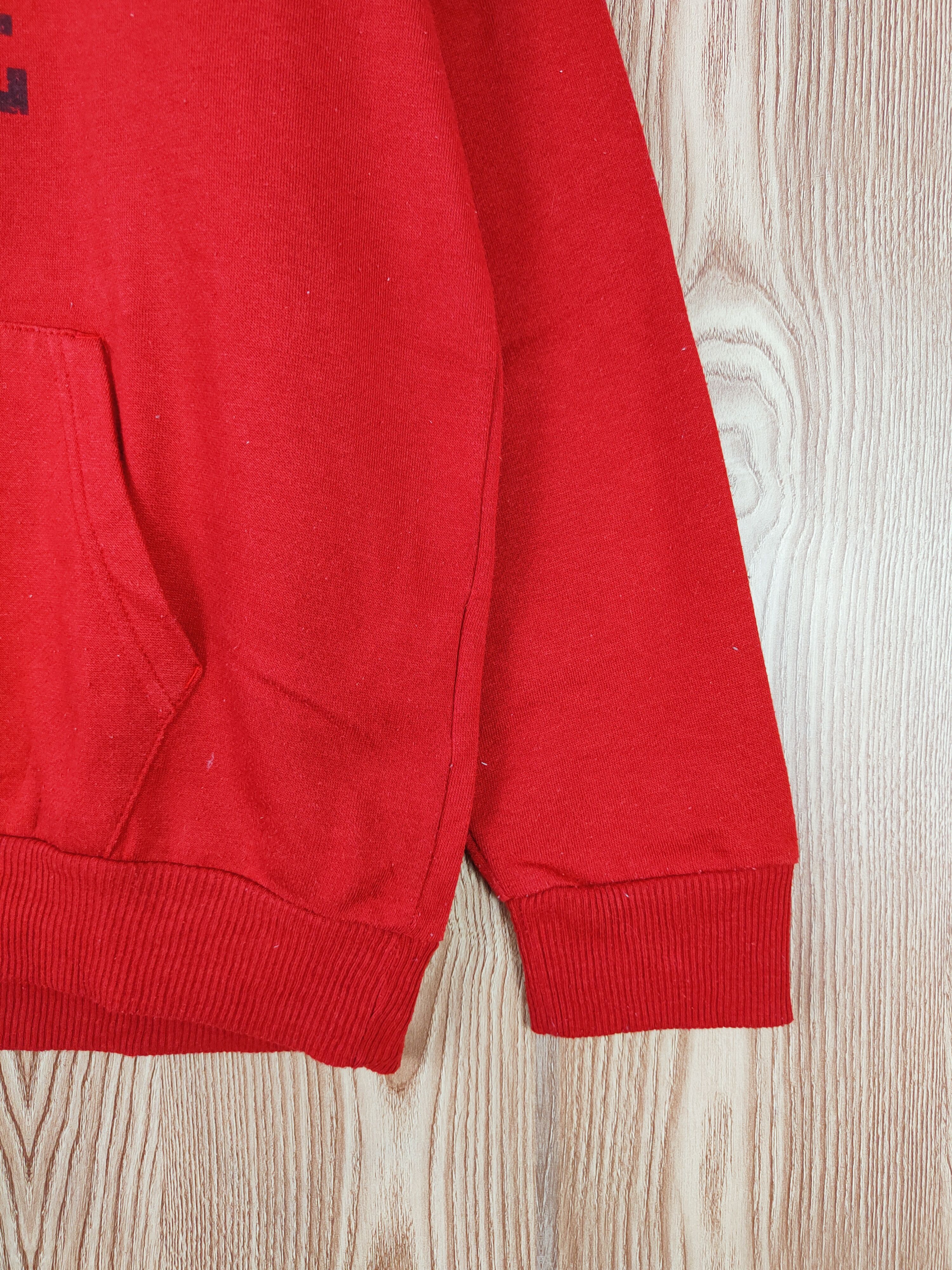 Japanese Brand × Vintage Vintage 💥 Defective Struct Red Hoodie Sweatshirts Size US L / EU 52-54 / 3 - 7 Thumbnail