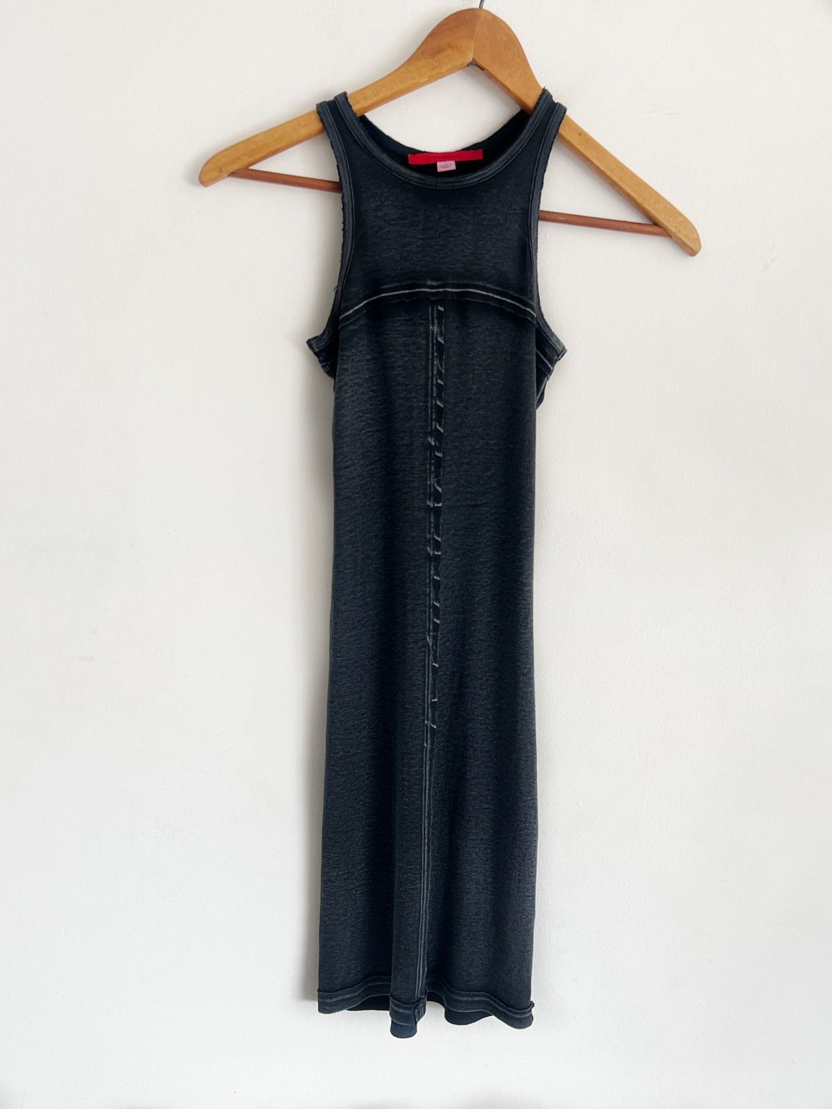 Eckhaus Latta Eckhaus Latta Lapped Mini Dress Charcoal Size M / US 6-8 / IT 42-44 - 4 Thumbnail