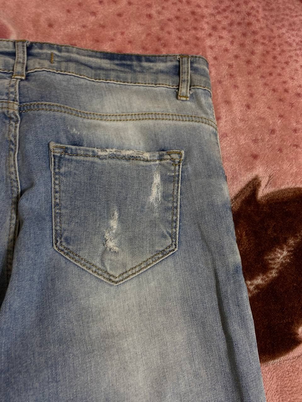 Japanese Brand Dirty Painted Distressed Flower print Faded Baggy Jeans Y2K Size US 30 / EU 46 - 17 Thumbnail