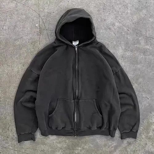 VIBE Black Loose Zip Cardigan Sweatshirt Jacket Size US M / EU 48-50 / 2 - 8 Thumbnail