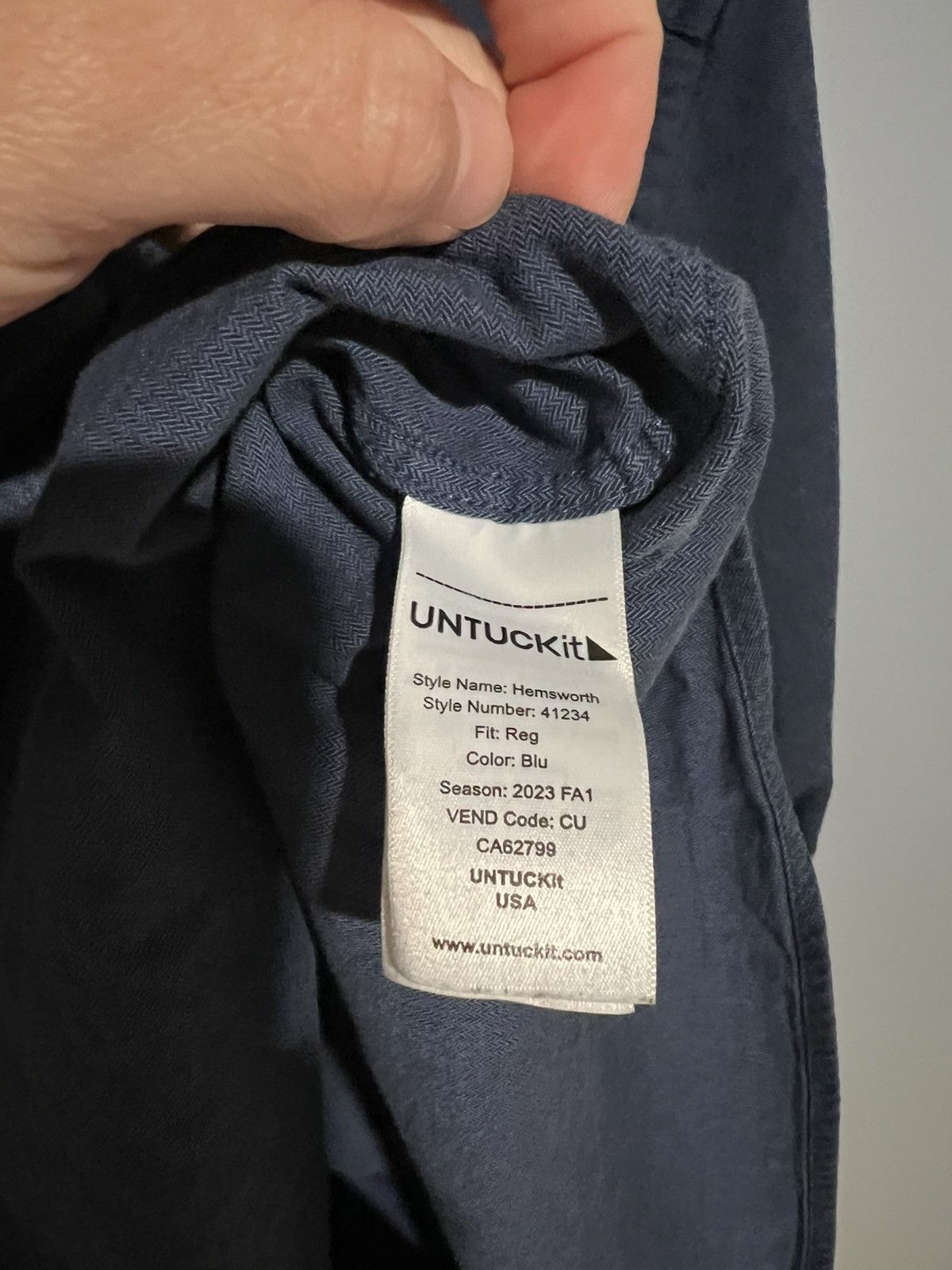 UNTUCKit Untuckit Hemsworth Men's Sz 3XL Flannel Long Sleeve Button Size US XXL / EU 58 / 5 - 8 Thumbnail