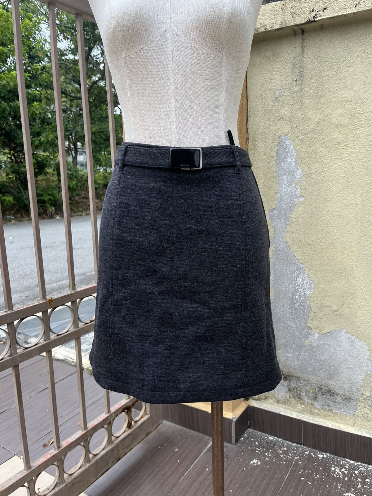 Prada Vintage prada belted skirt Size 29" - 1 Thumbnail