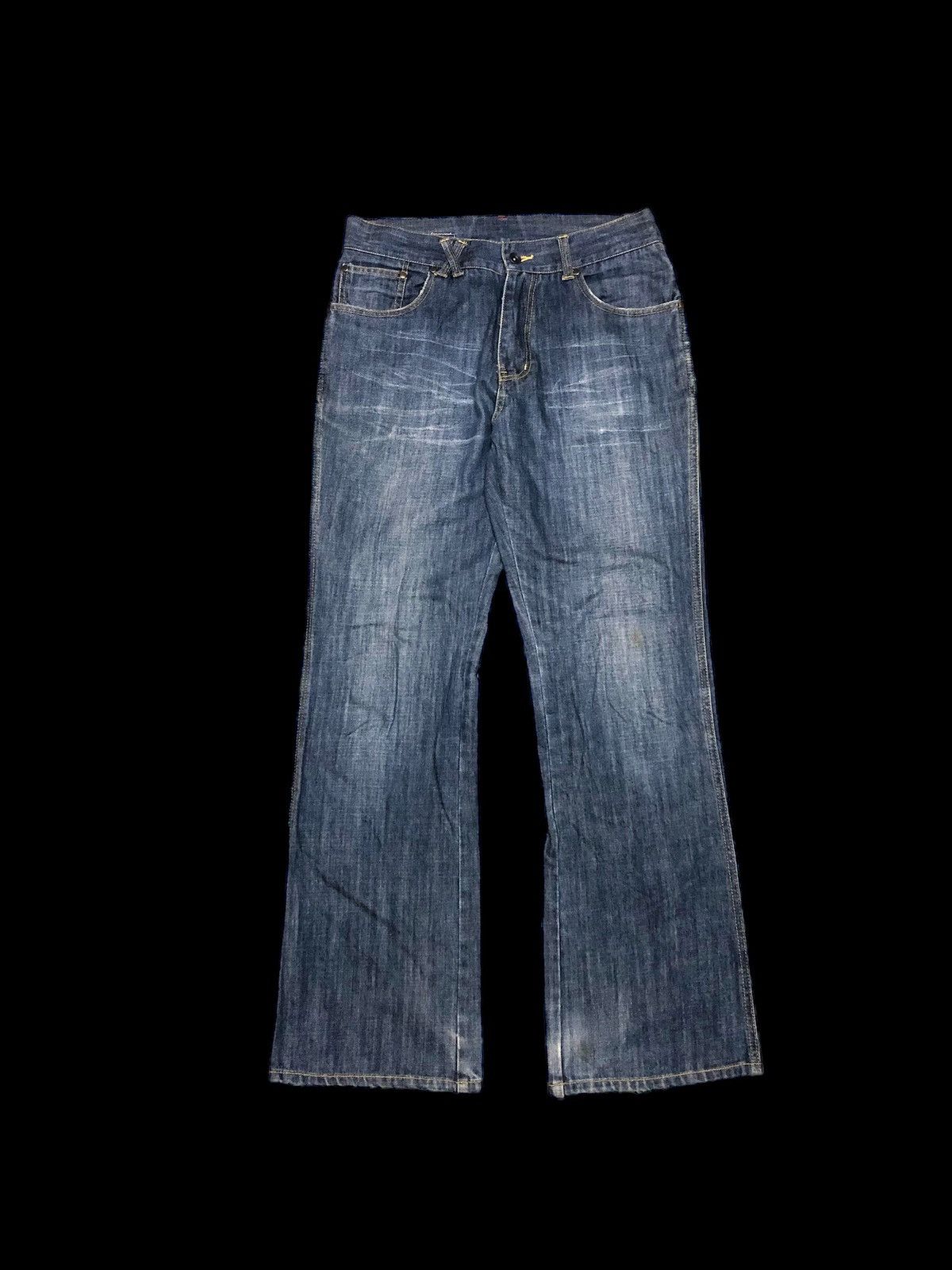 Japanese Brand FLARED‼️‼️JAPAN BATSU STUDIO XST DENIM Size US 31 - 1 Thumbnail