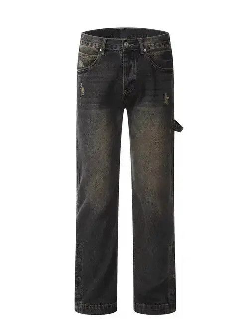 Japanese Brand Nostalgic washed workwear-breasted micro-flare jeans Size US 32 / EU 48 - 4 Thumbnail