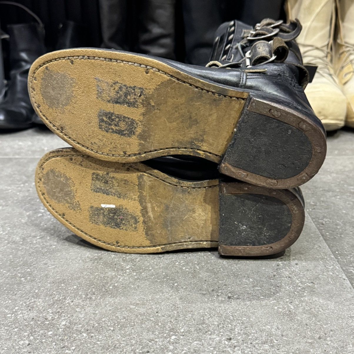 Dr. Martens Vintage Mad Max Avant Garde Metal Plated Leather Boots Size US 7 / EU 40 - 8 Thumbnail